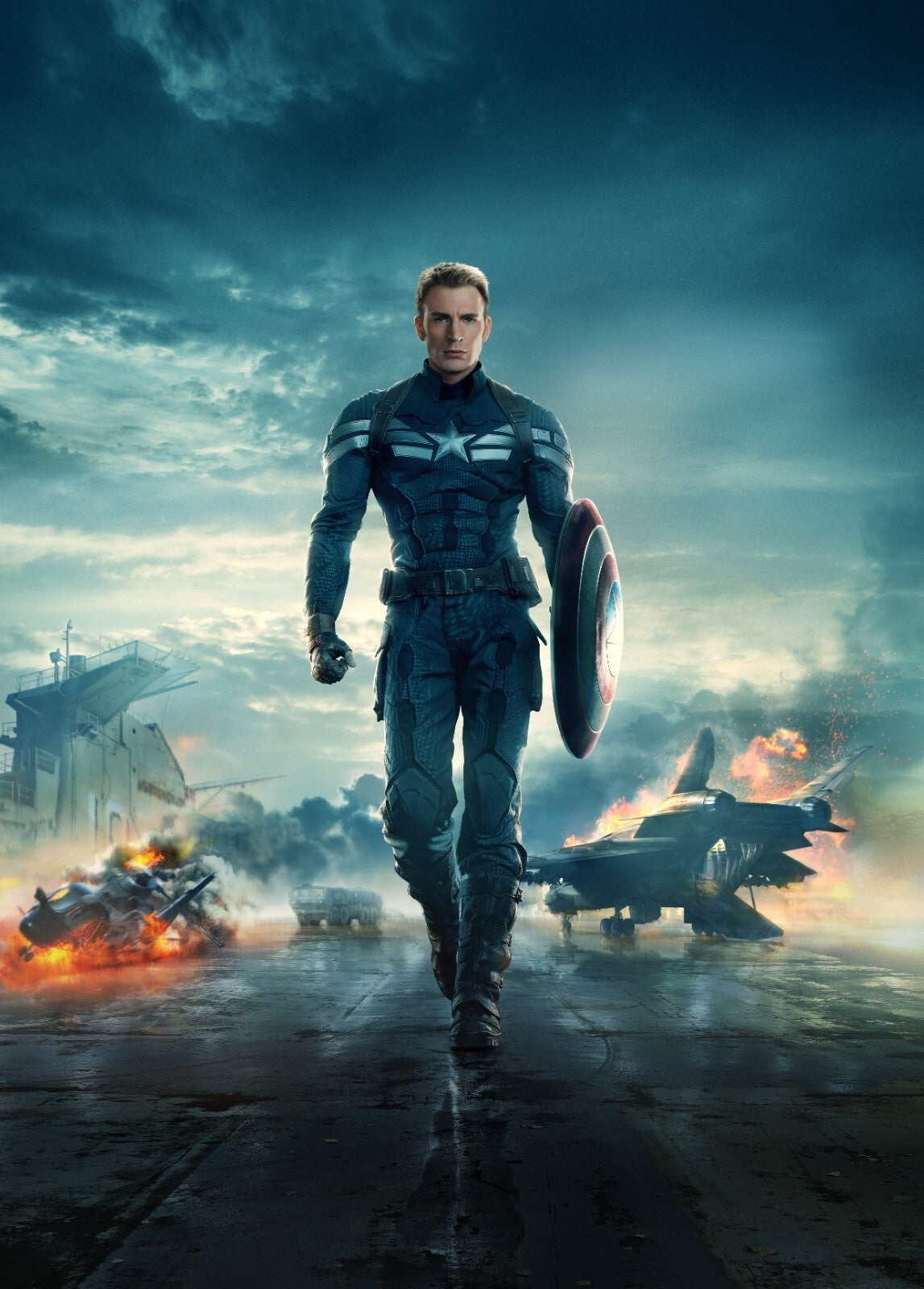 Captain America Canvas Framed Poster | Wall Art - Home Decor