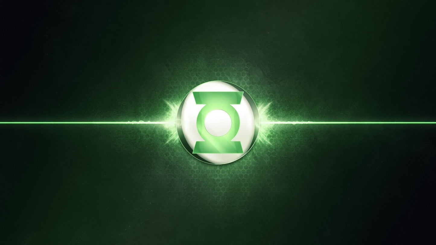 Green Lantern Canvas Framed Poster | Wall Art - Home Decor
