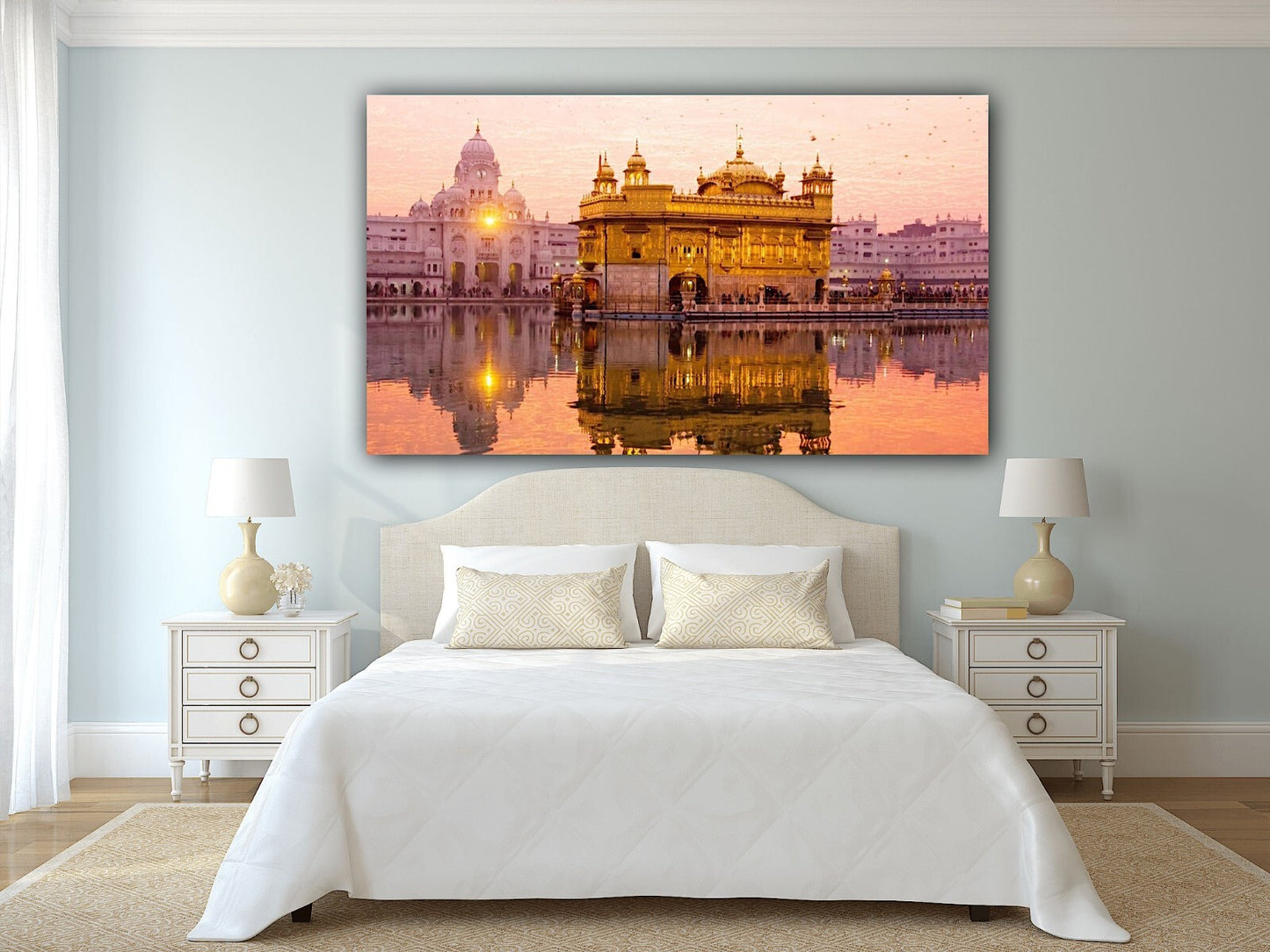 Golden Temple Canvas | Wall Art , Canvas - Customized Gift , Sikhism Painting