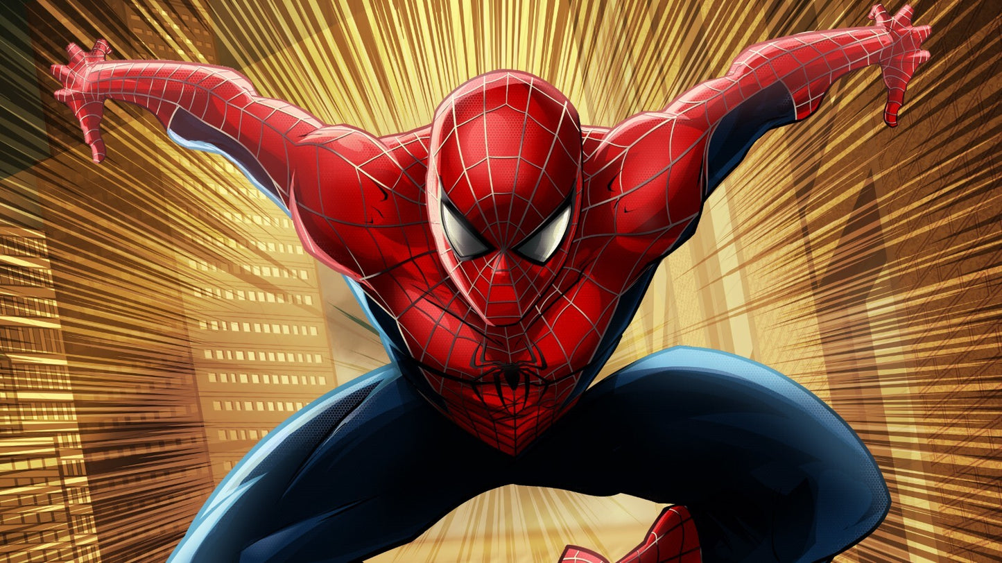 Spider Man Canvas Framed Poster | Wall Art - Home Decor