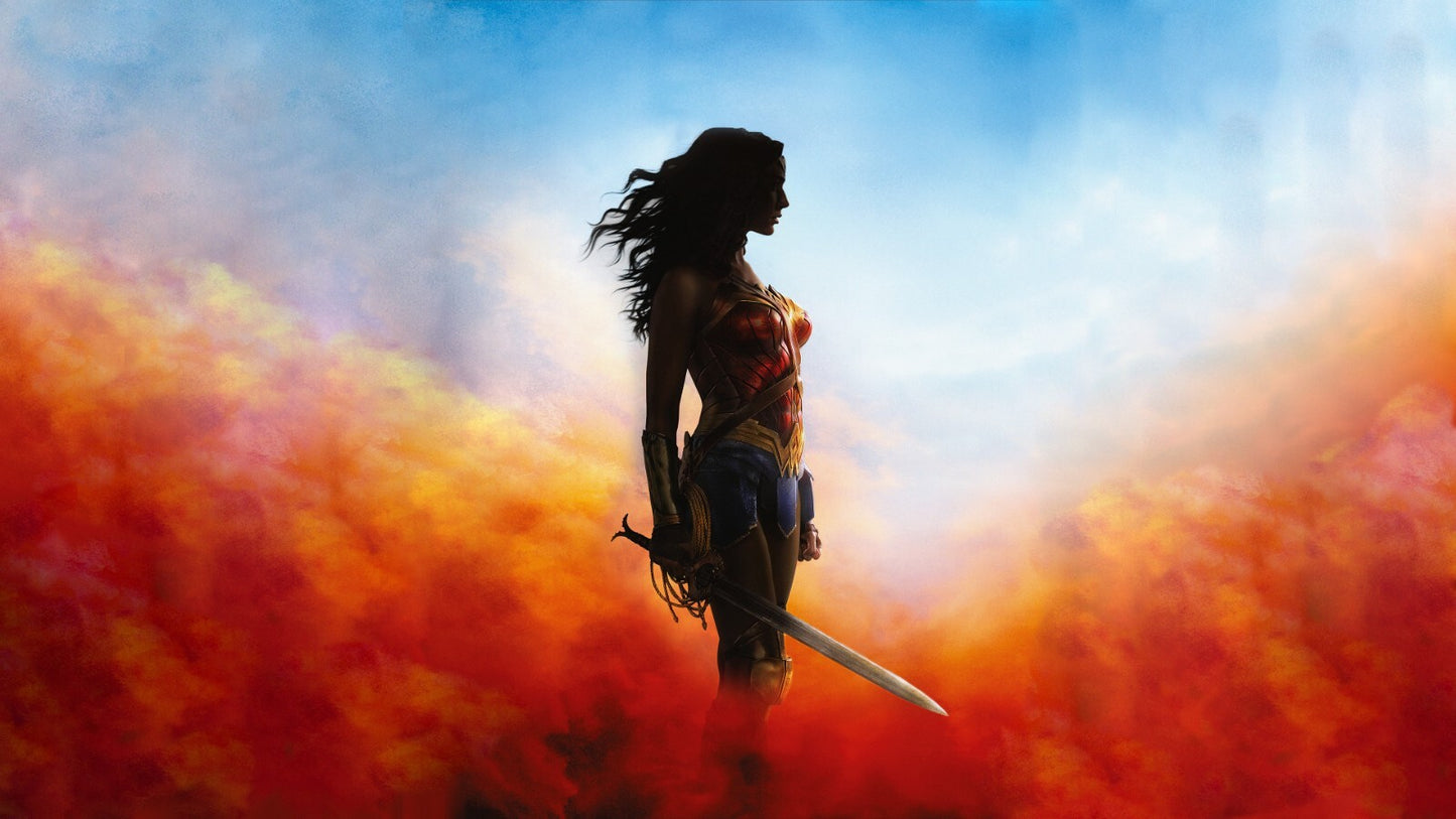 Wonder Woman Canvas Framed Poster | Wall Art - Home Decor