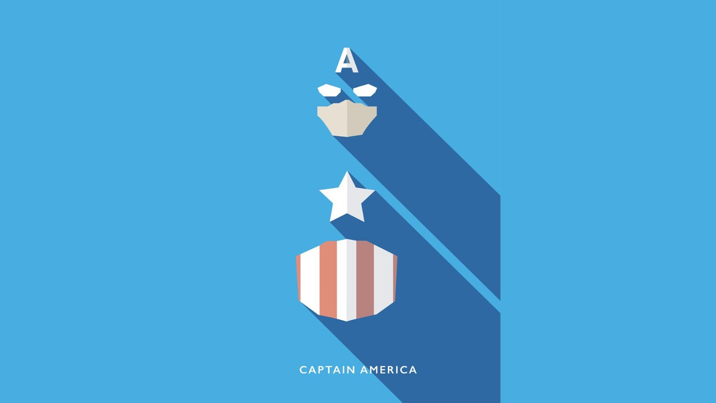 Captain America Canvas Framed Poster | Wall Art - Home Decor
