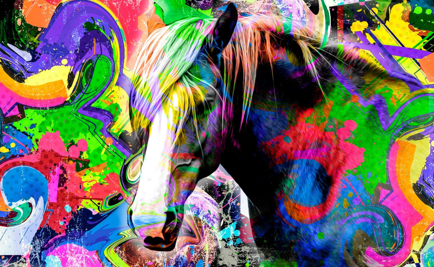 Street Art Canvas Framed Poster | Wall Art - Home Decor