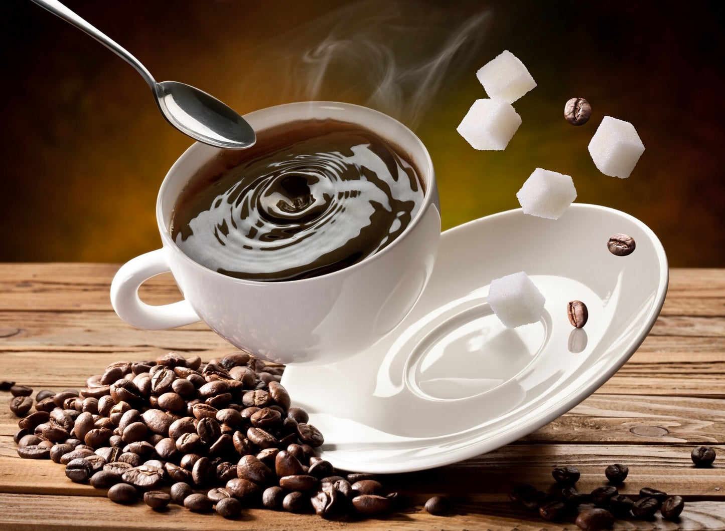 Coffee and Cooking Canvas Framed Poster | Wall Art - Home Decor