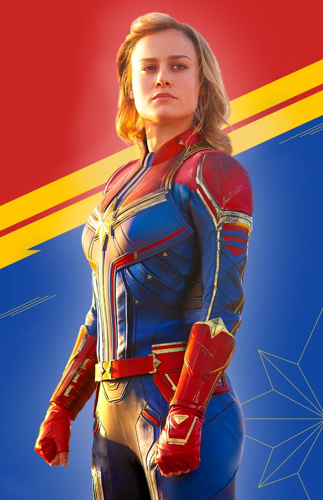 Capitan Marvel Canvas Framed Poster | Wall Art - Home Decor