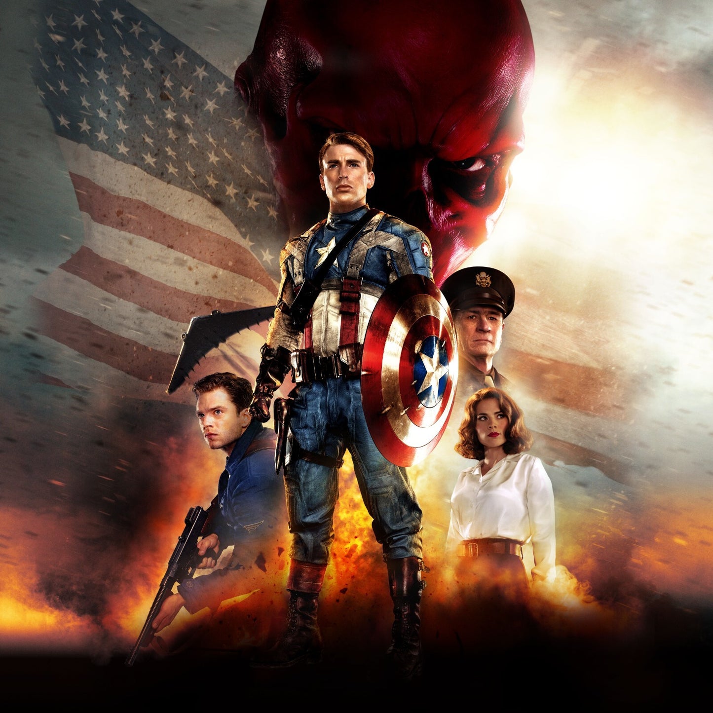 Captain America Canvas Framed Poster | Wall Art - Home Decor