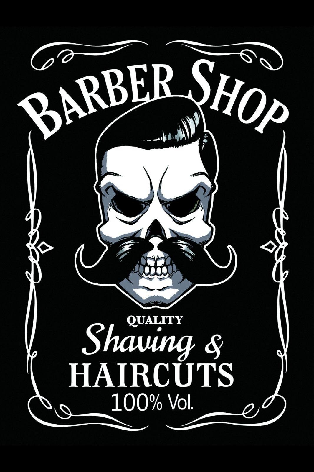 Barber Shop Canvas Framed Poster | Wall Art - Home Decor