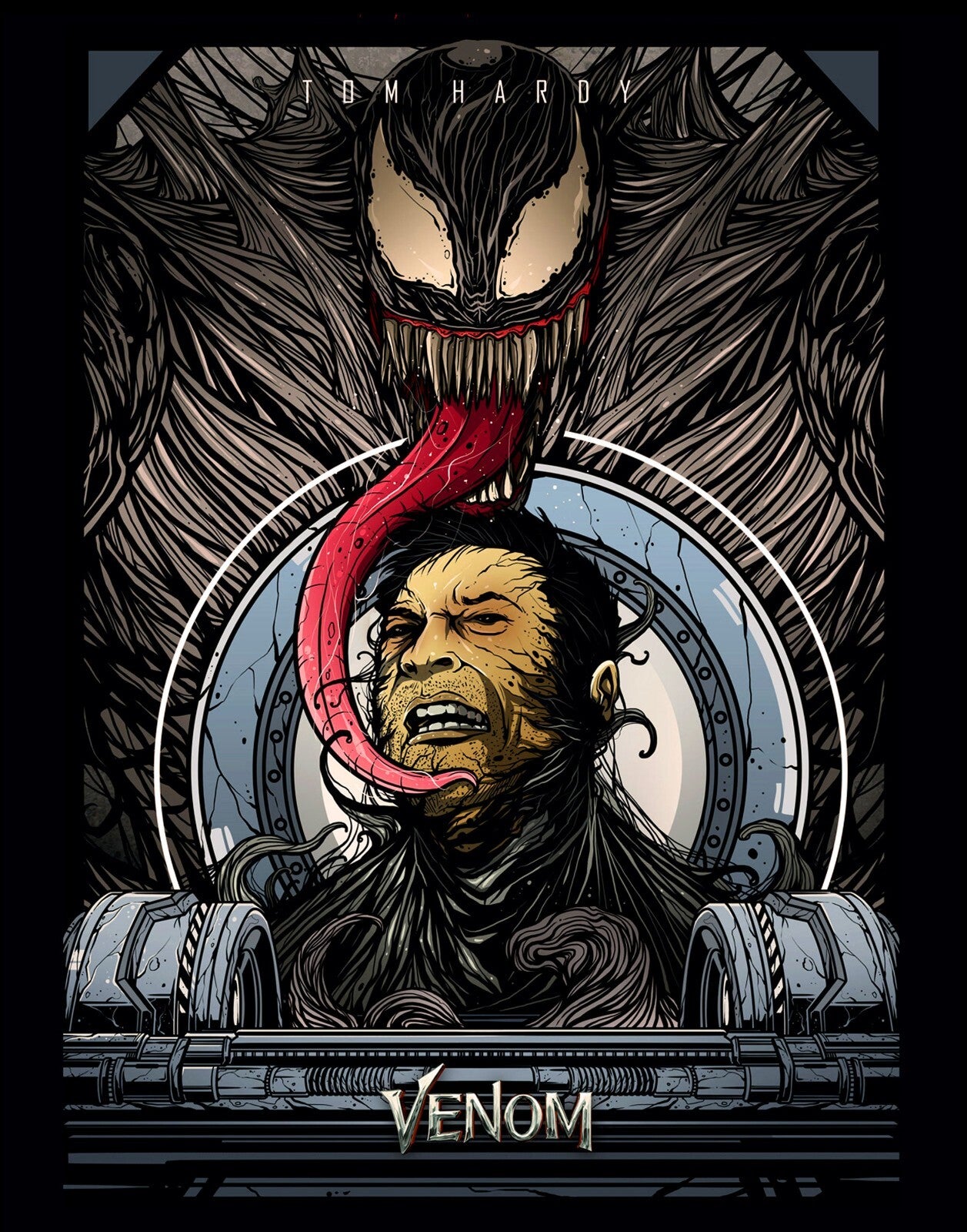 Venom Canvas Framed Poster | Wall Art - Home Decor