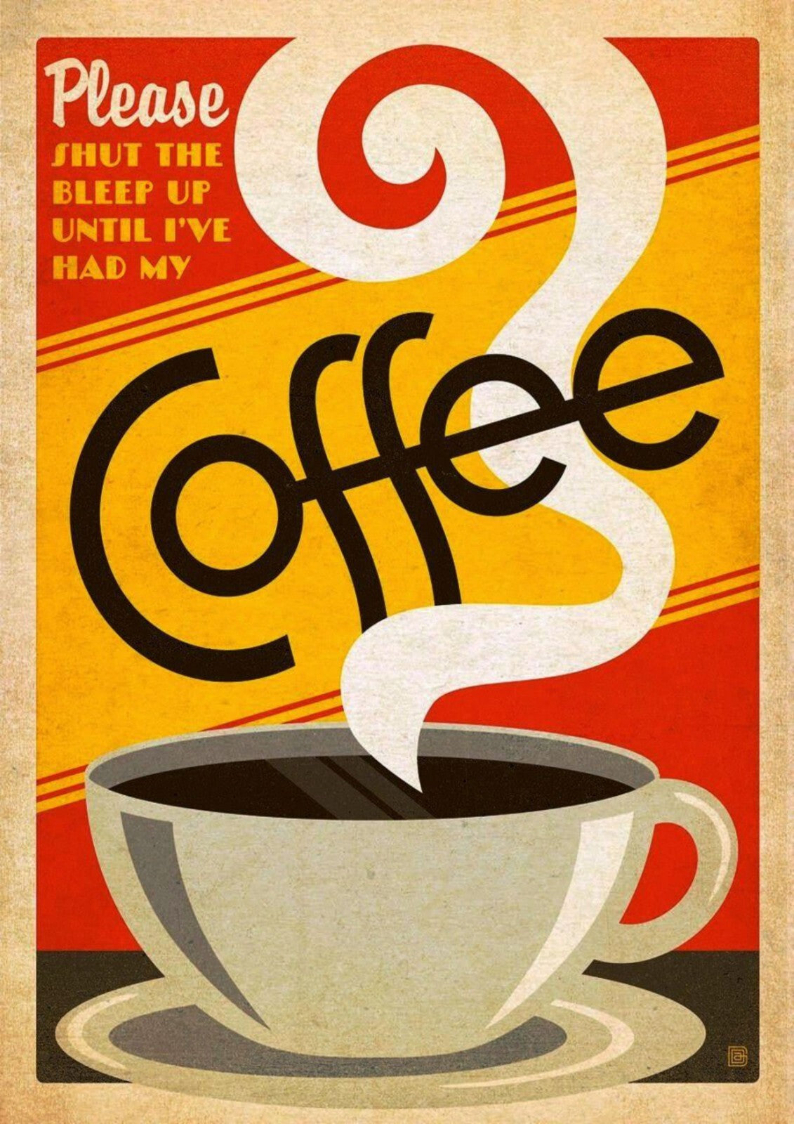Coffee and Cooking Canvas Framed Poster | Wall Art - Home Decor