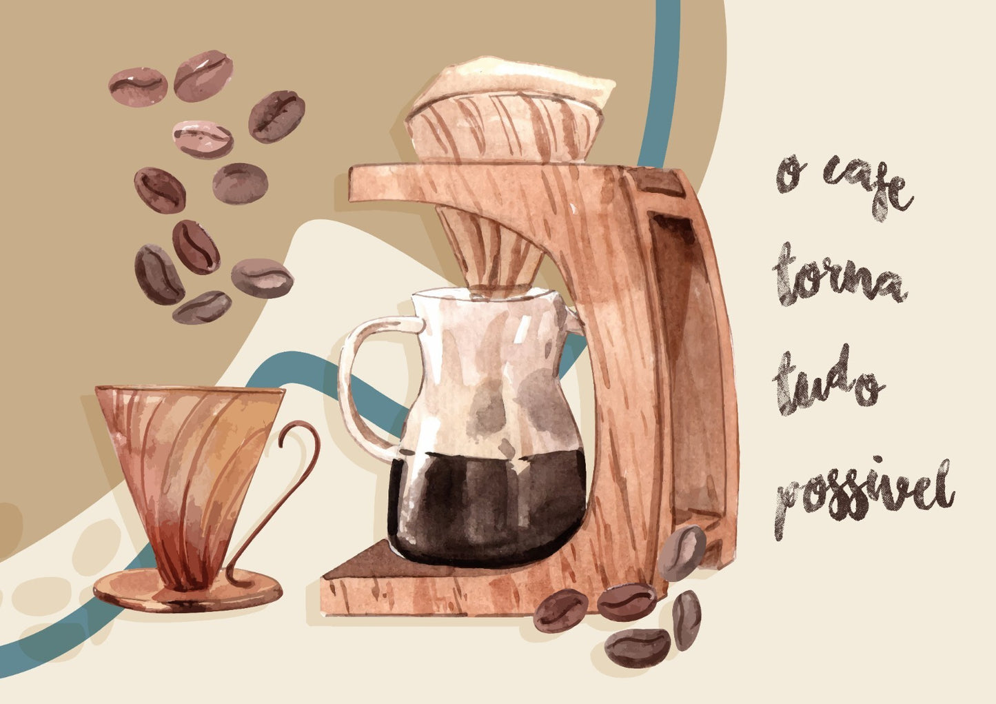 Coffee and Cooking Canvas Framed Poster | Wall Art - Home Decor