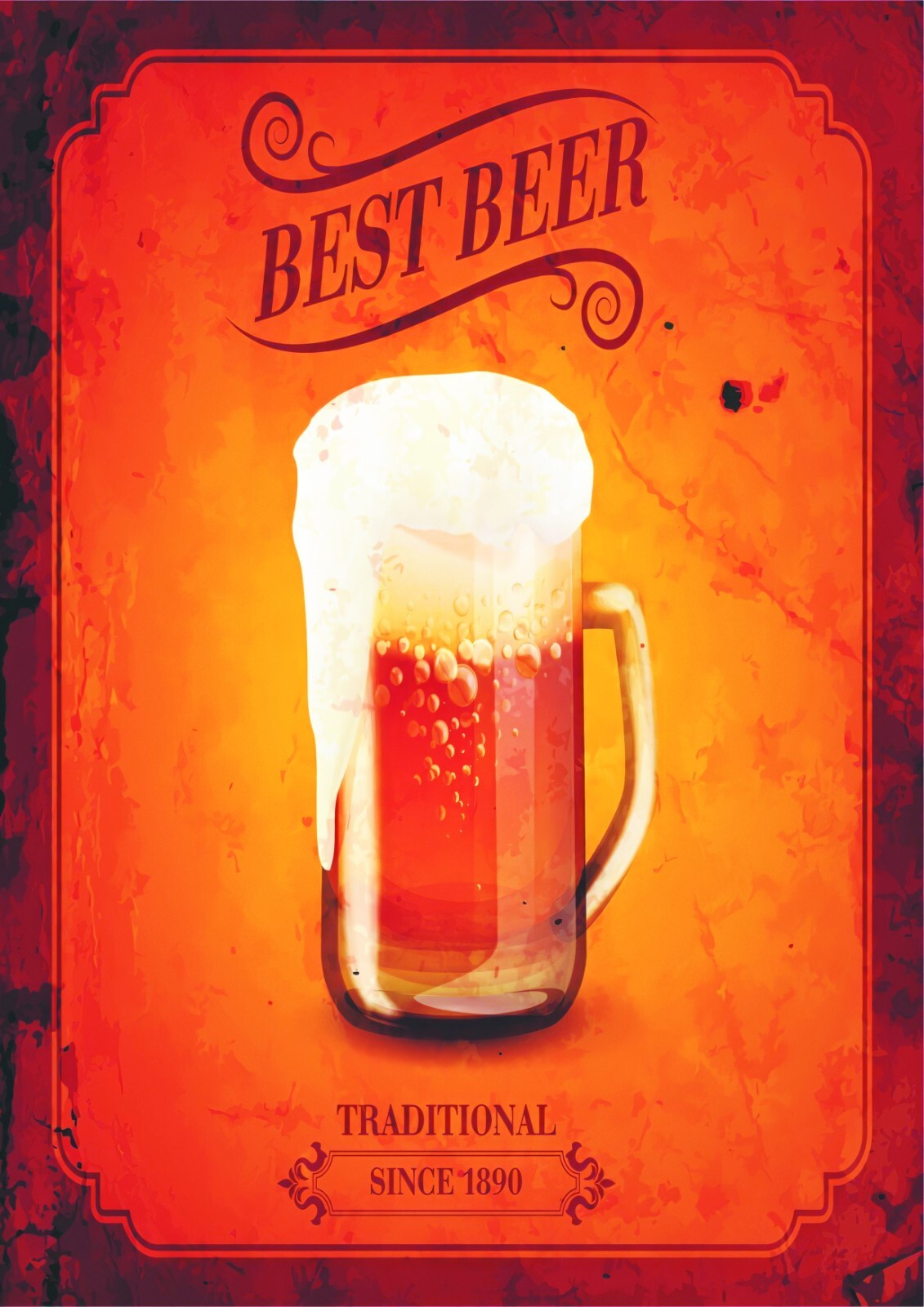 Drinks Canvas Framed Poster | Wall Art - Home Decor