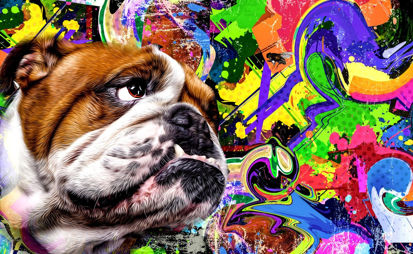 Street Art Canvas Framed Poster | Wall Art - Home Decor