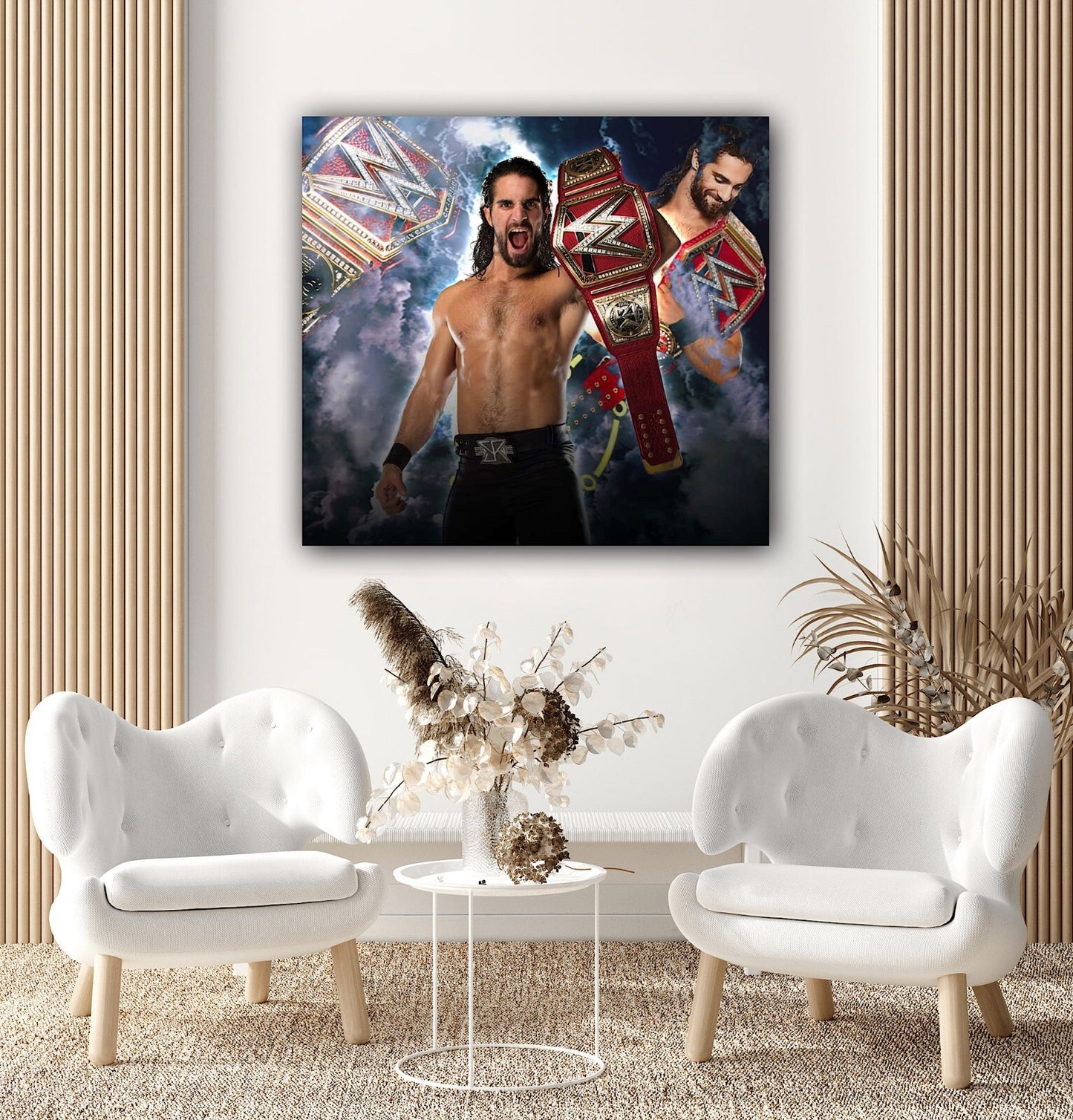 Seth Rollins Canvas | Wall Art , Canvas , Home Decor , Customized Gift