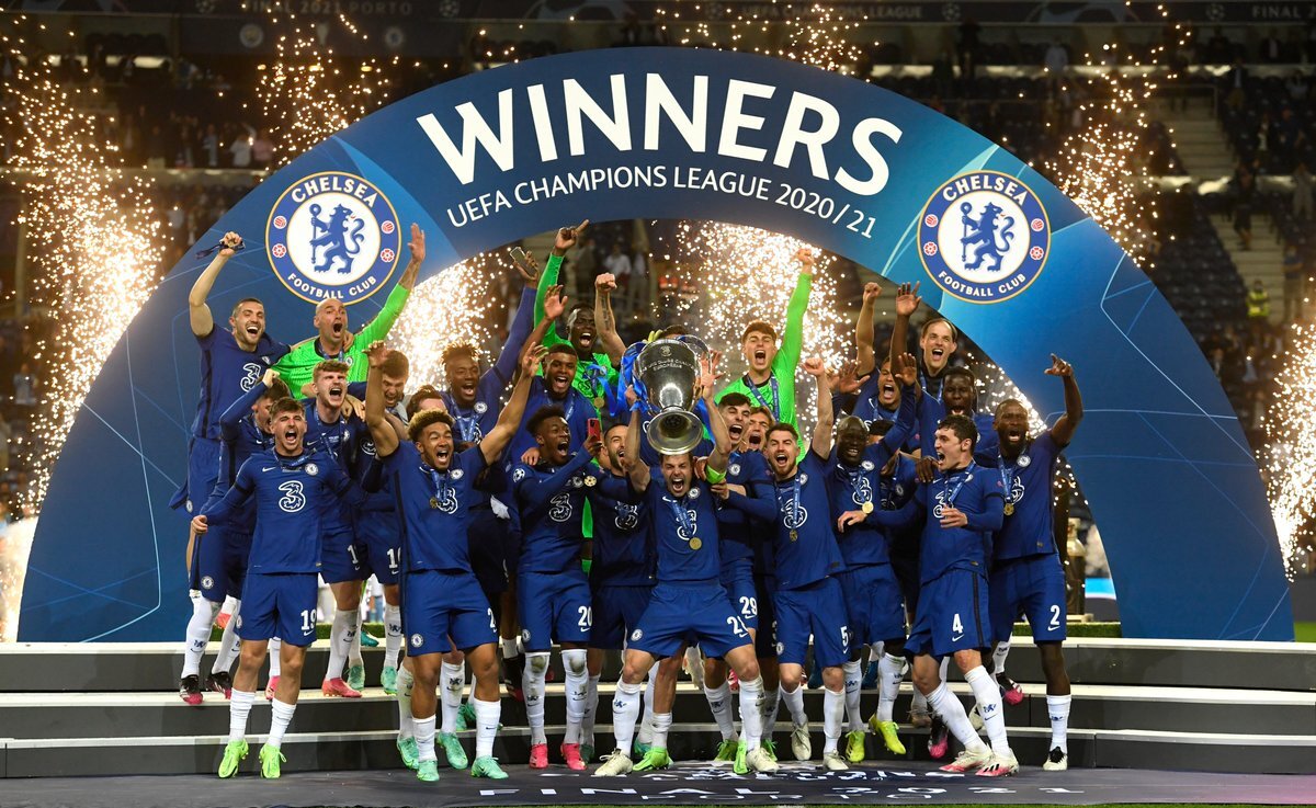 Chelsea FC Champions League Canvas Framed Poster | Wall Art - Customize Gift