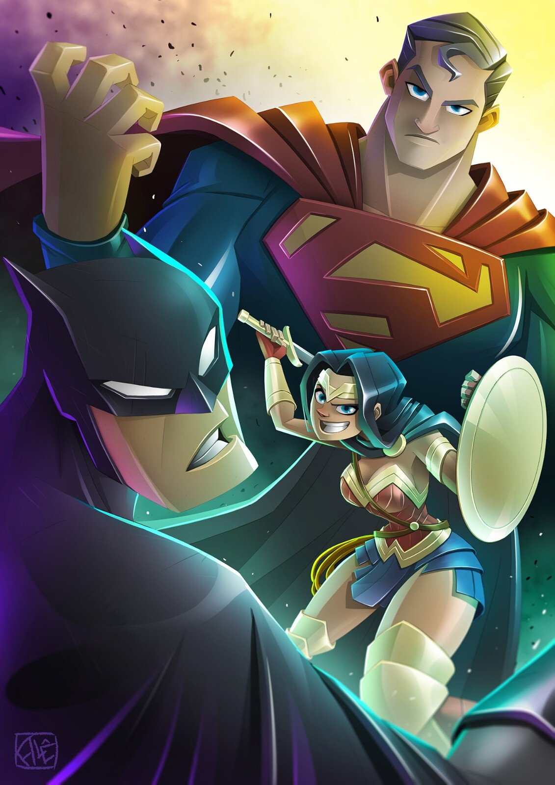 Justice League Canvas Framed Poster | Wall Art - Home Decor