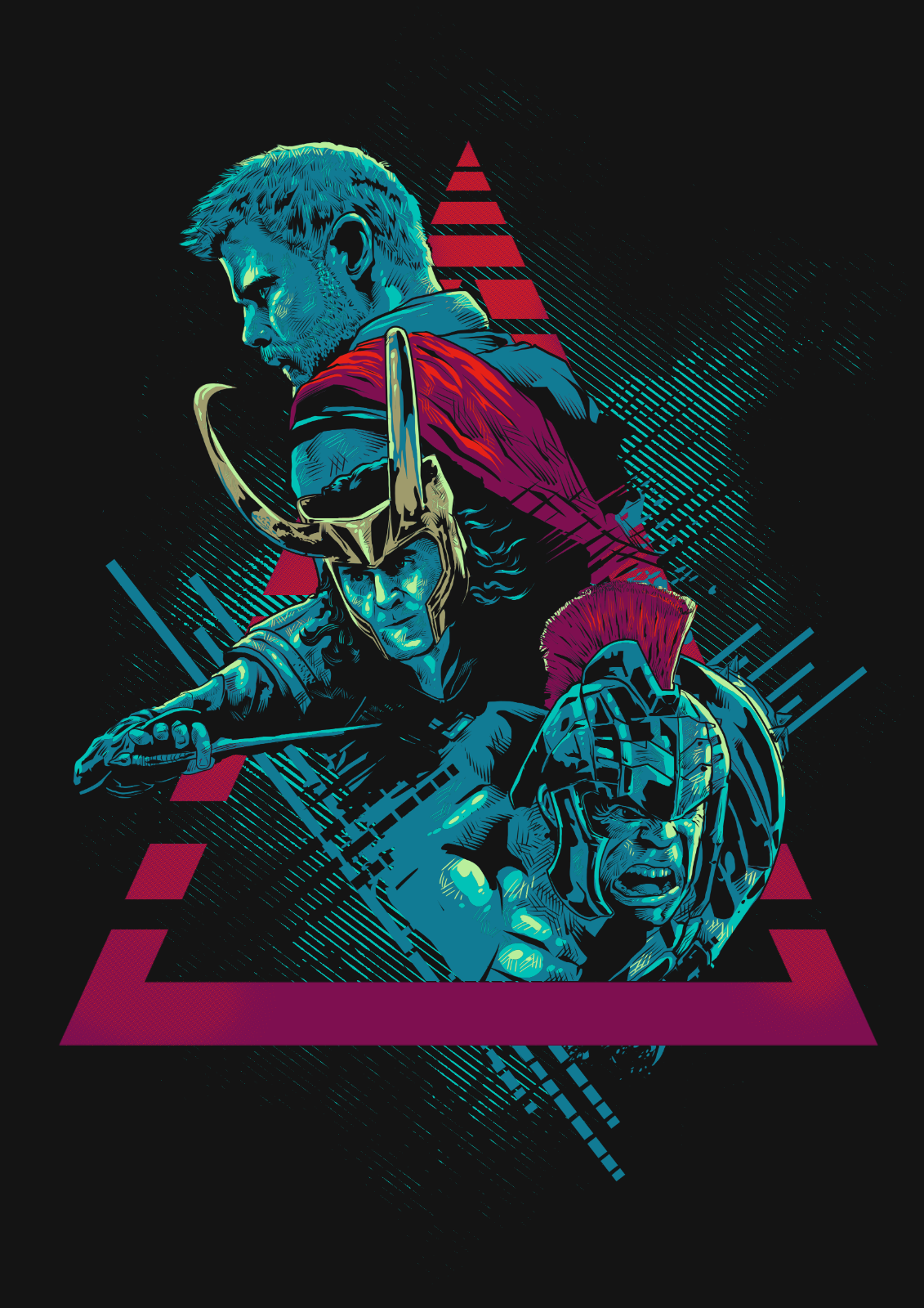 Thor Canvas Framed Poster | Wall Art - Home Decor