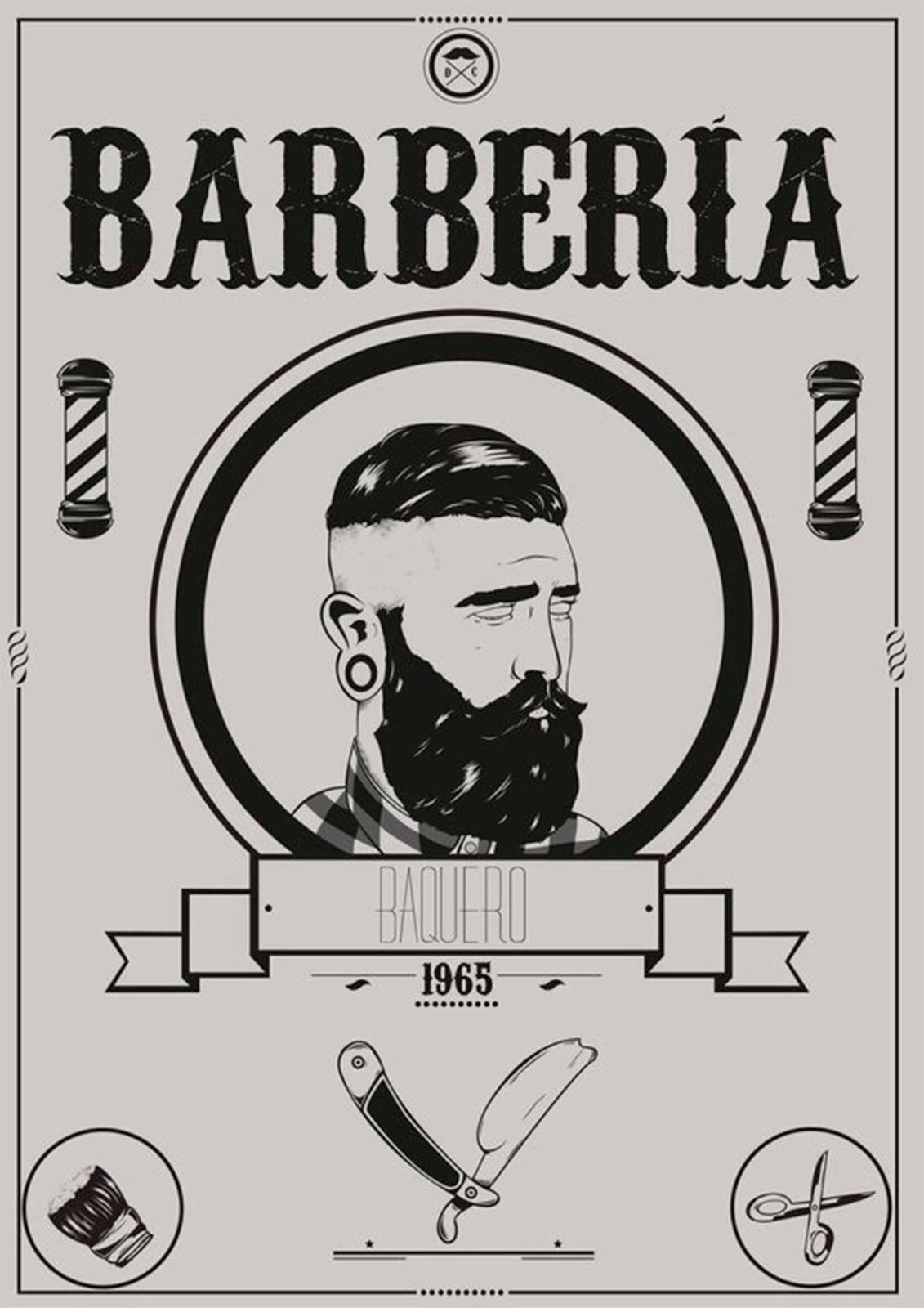 Barber Shop Canvas | Wall Art , Canvas , Home Decor , Customized Gift