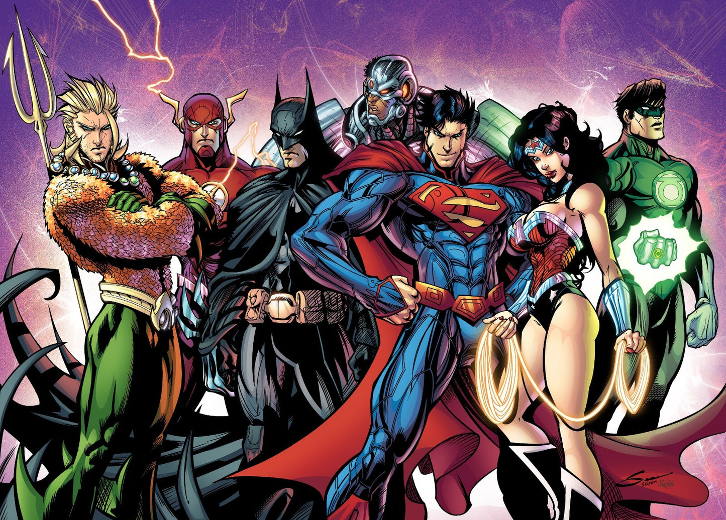 Justice League Canvas Framed Poster | Wall Art - Home Decor
