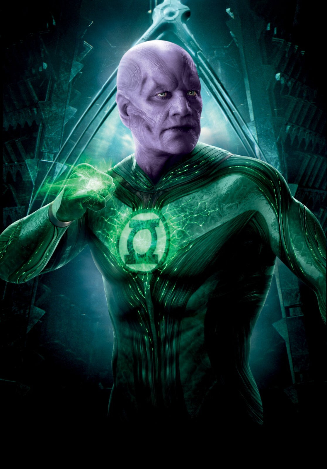 Green Lantern Canvas Framed Poster | Wall Art - Home Decor
