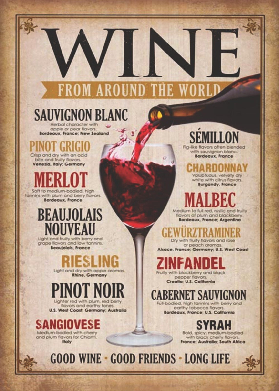 Drinks Canvas Framed Poster | Wall Art - Home Decor
