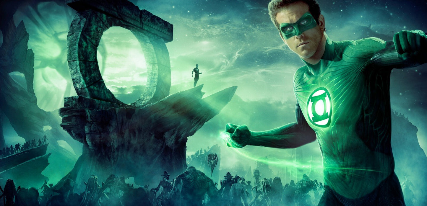 Green Lantern Canvas Framed Poster | Wall Art - Home Decor