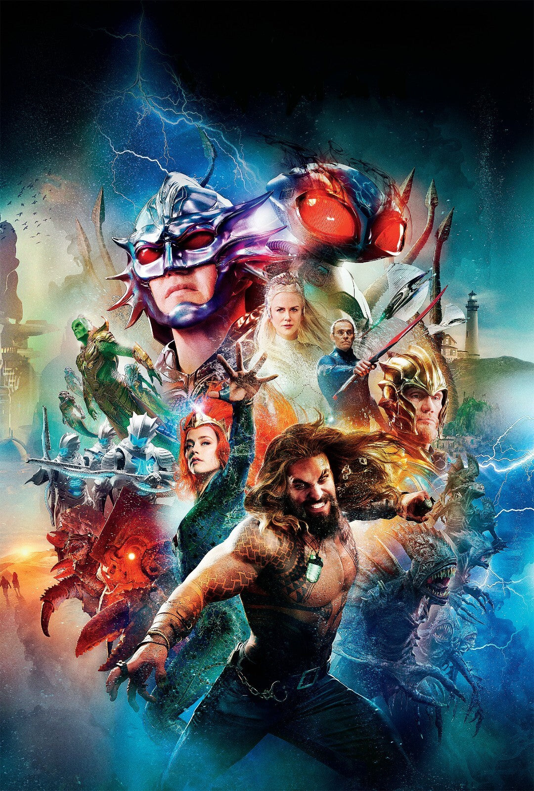 Aquaman Canvas Framed Poster | Wall Art - Home Decor