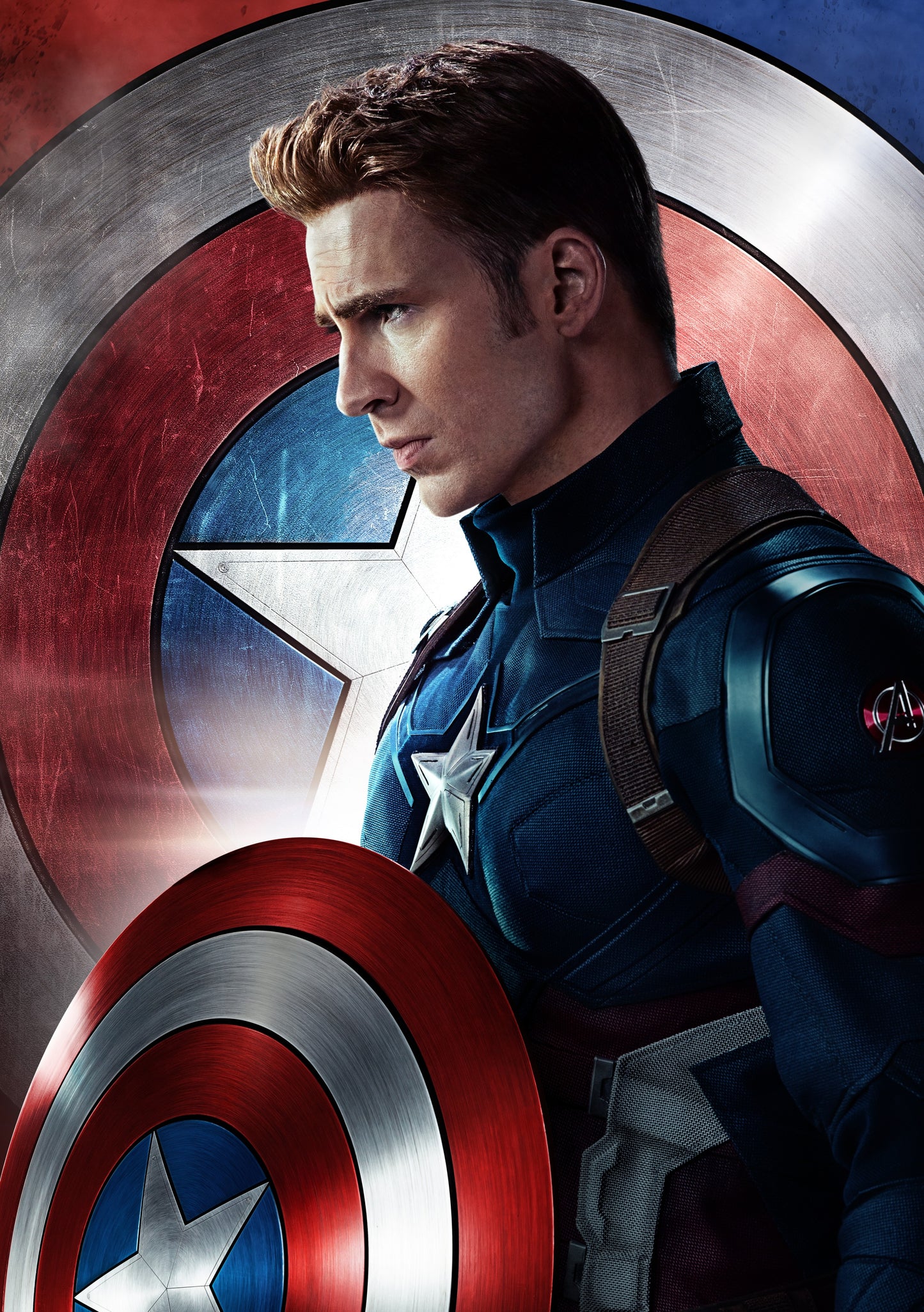 Steve Rogers _ Captain America Canvas Framed Poster | Wall Art - Home Decor