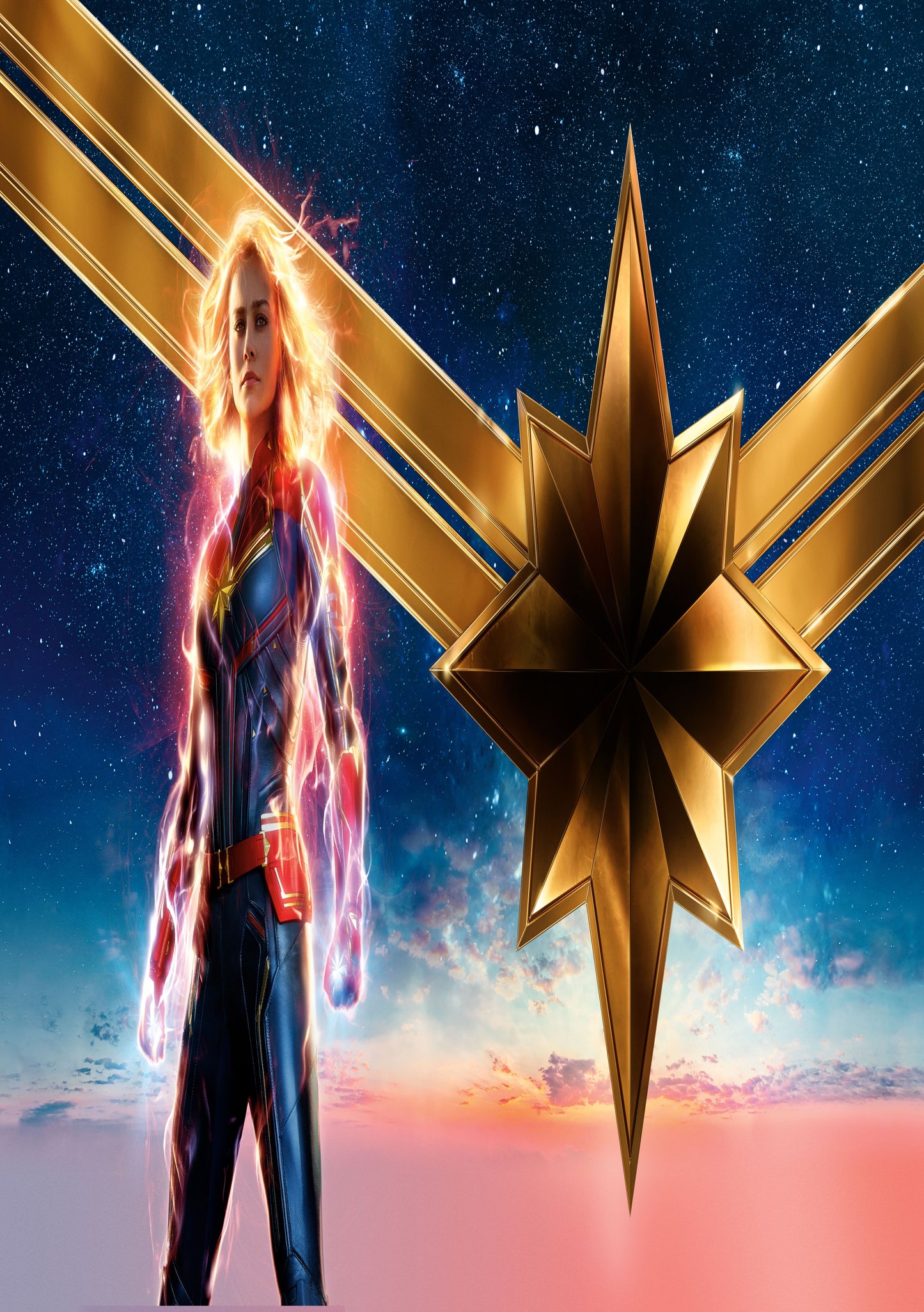 Captain Marvel- Carol Danvers Canvas Framed Poster | Wall Art - Home Decor