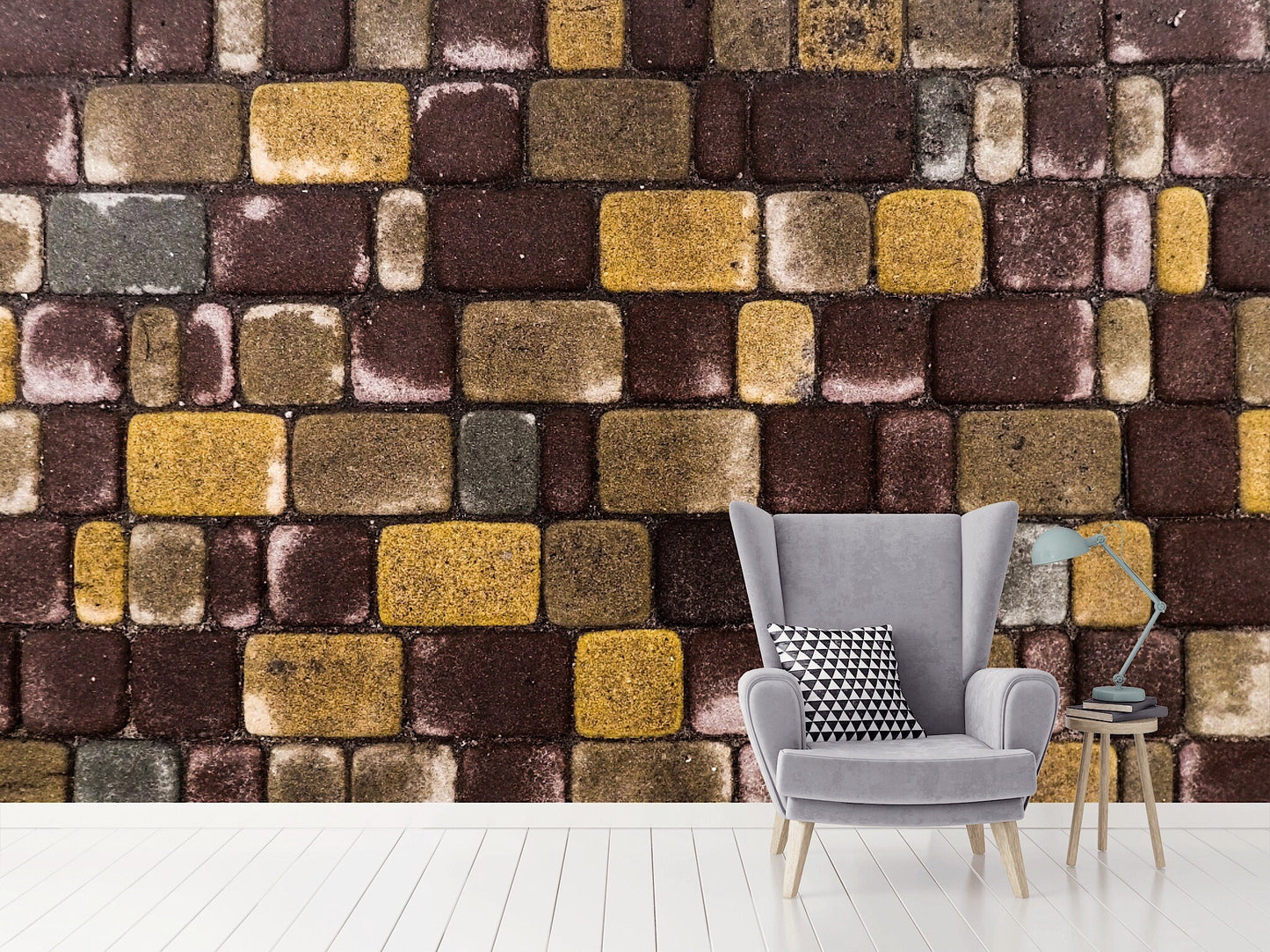 Removable Wallpaper Wall Effect #8. Peel and Stick Wallpaper.