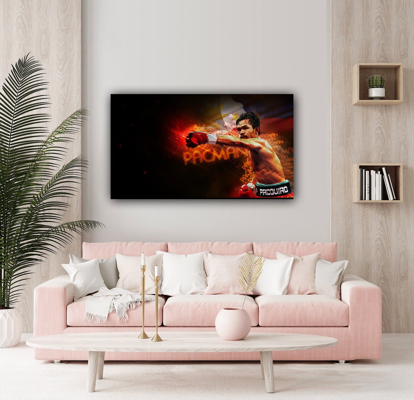 Manny Pacquiao Canvas | Personalized wall Art | Home Decor - Boxing Poster, Gift For Him