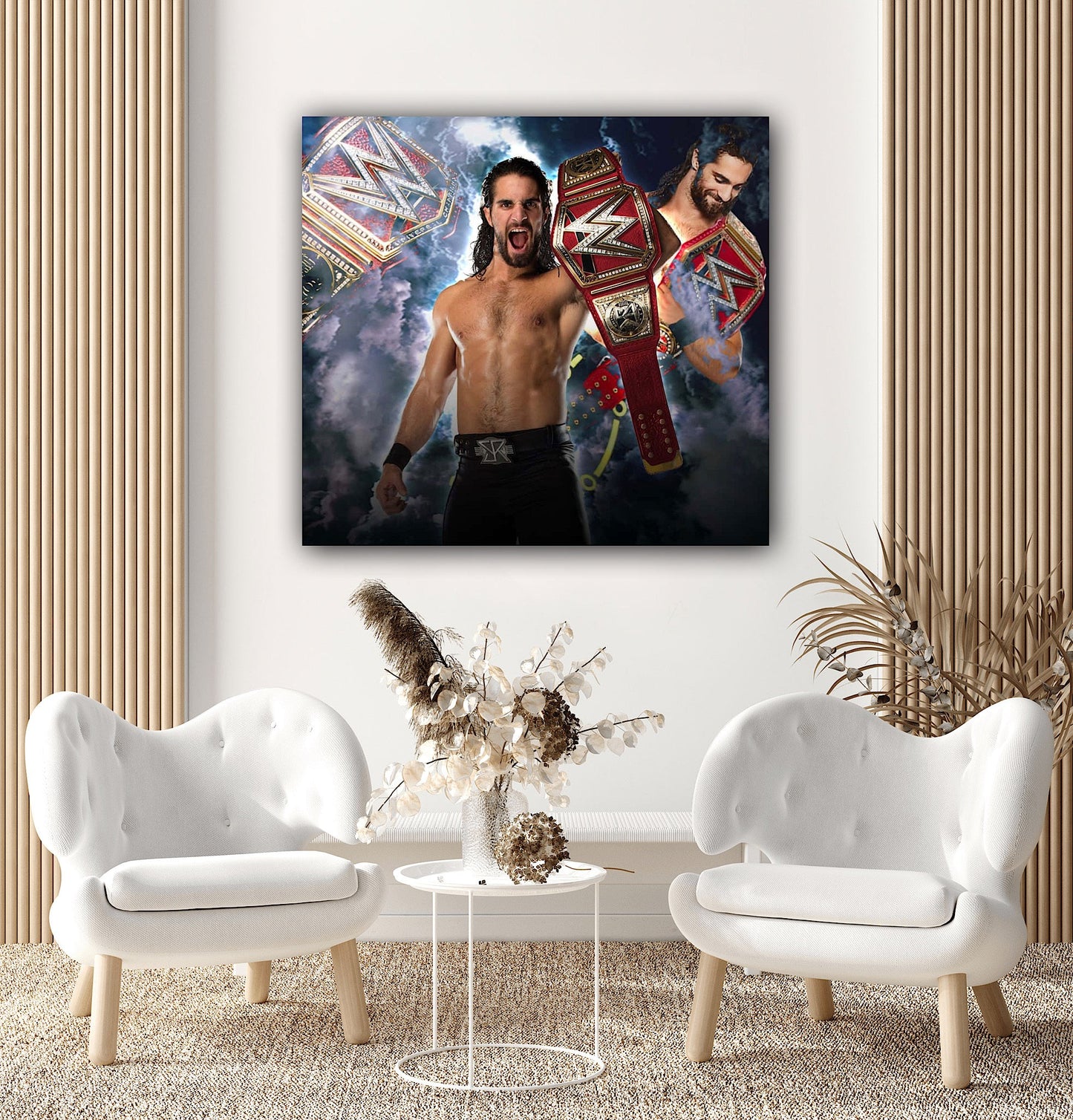 Seth Rollins Canvas | Wrestling Poster for Fans