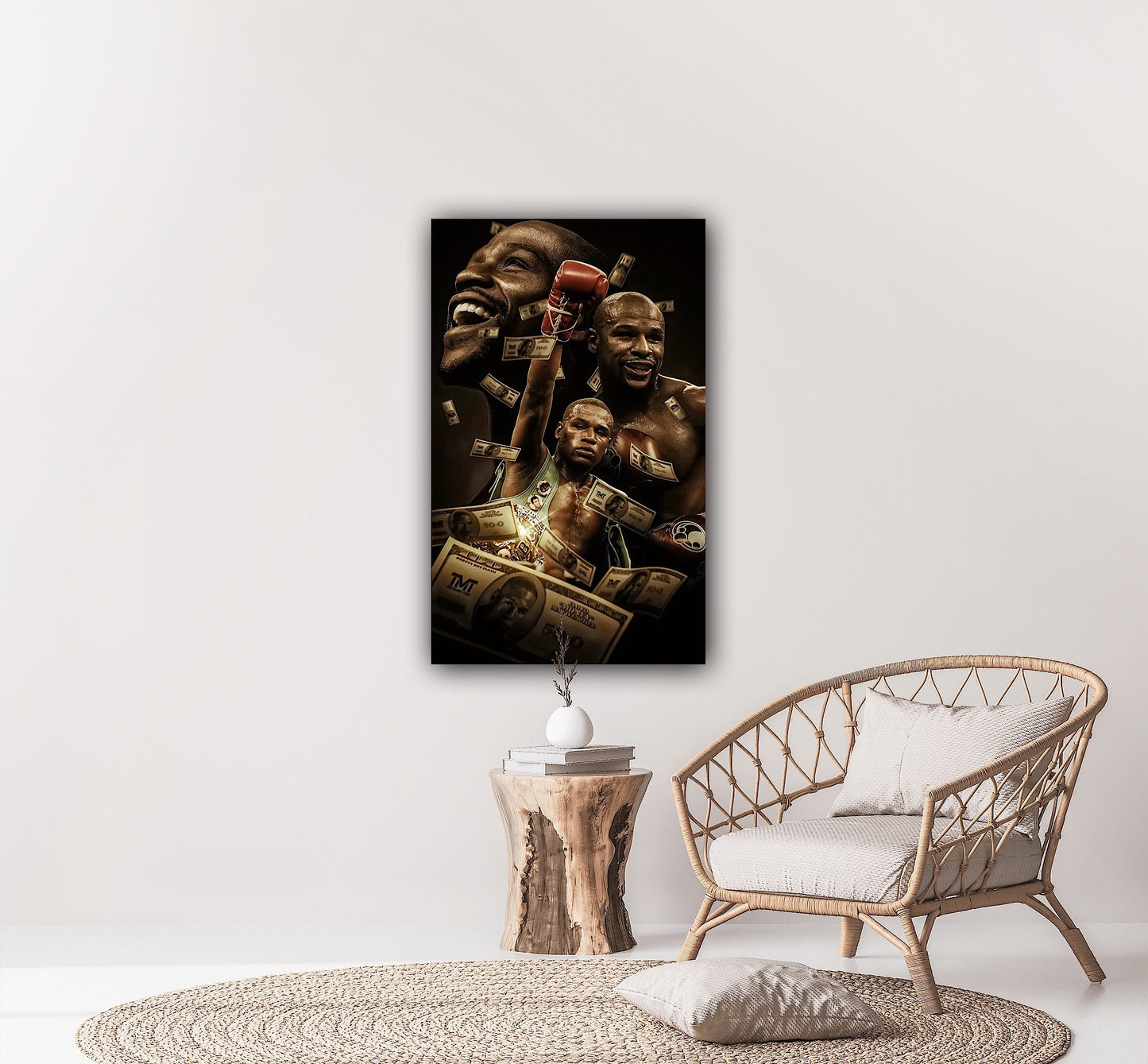 Floyd Mayweather Jr Canvas | Canvas Art Poster And Wall Art Picture Print Modern Family Bedroom Decor Posters