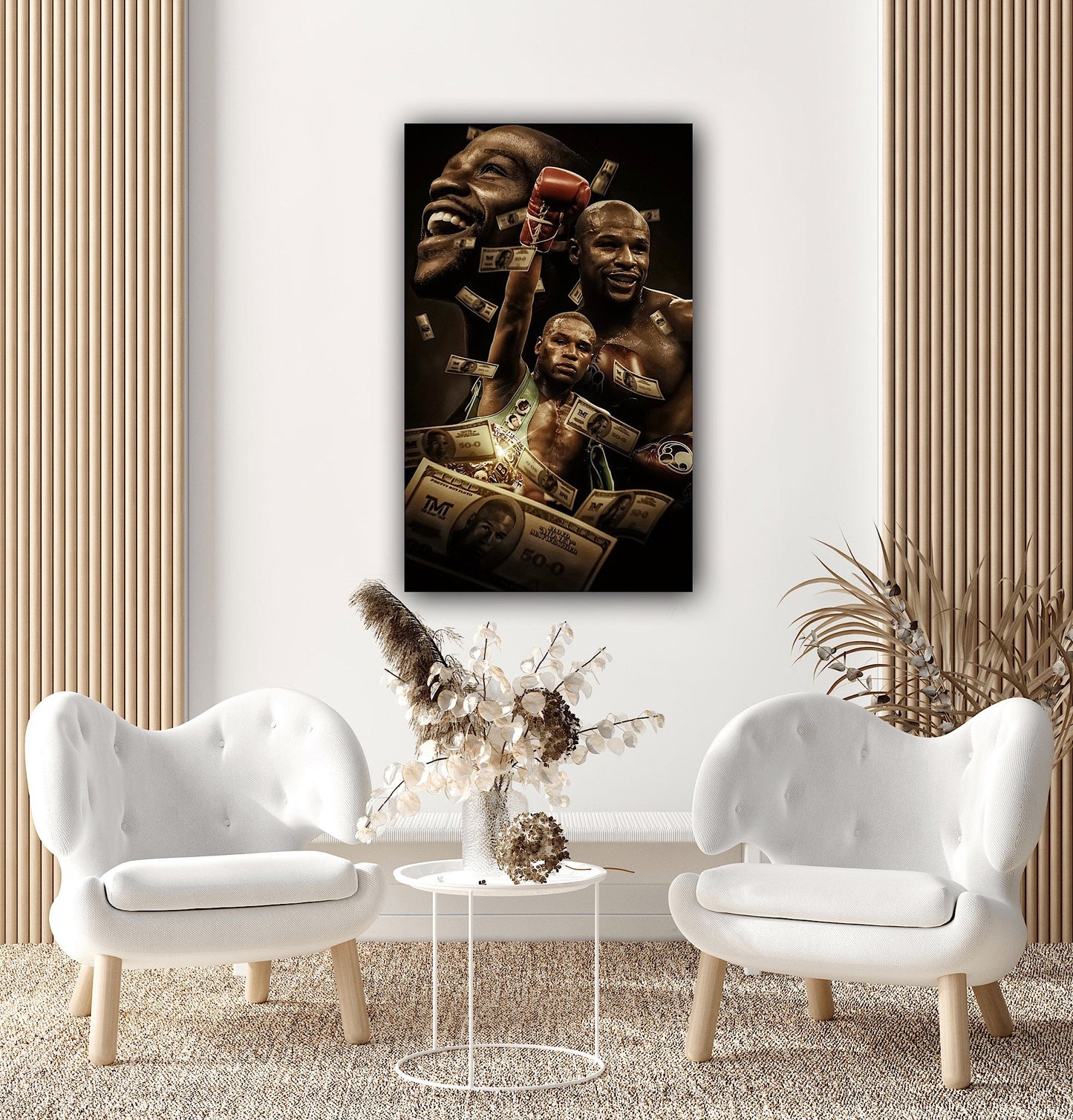 Floyd Mayweather Jr Canvas | Canvas Art Poster And Wall Art Picture Print Modern Family Bedroom Decor Posters