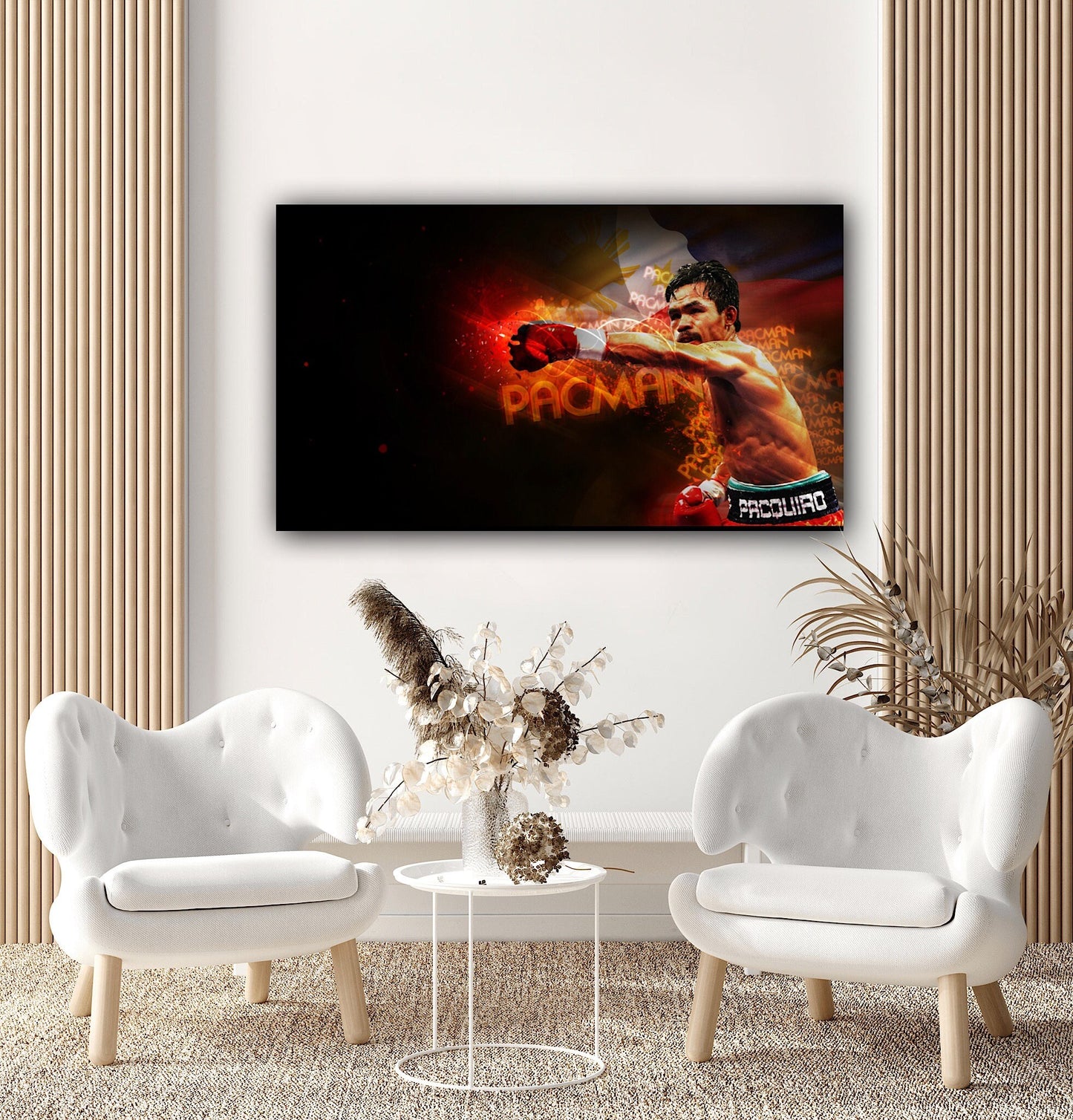 Manny Pacquiao Canvas | Personalized wall Art | Home Decor - Boxing Poster, Gift For Him