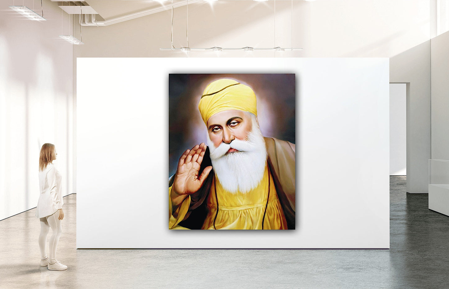 The Founder of Sikhism: Guru Nanak Dev Ji Canvas Wall Art - Inspiration, Unity & Oneness with Waheguru