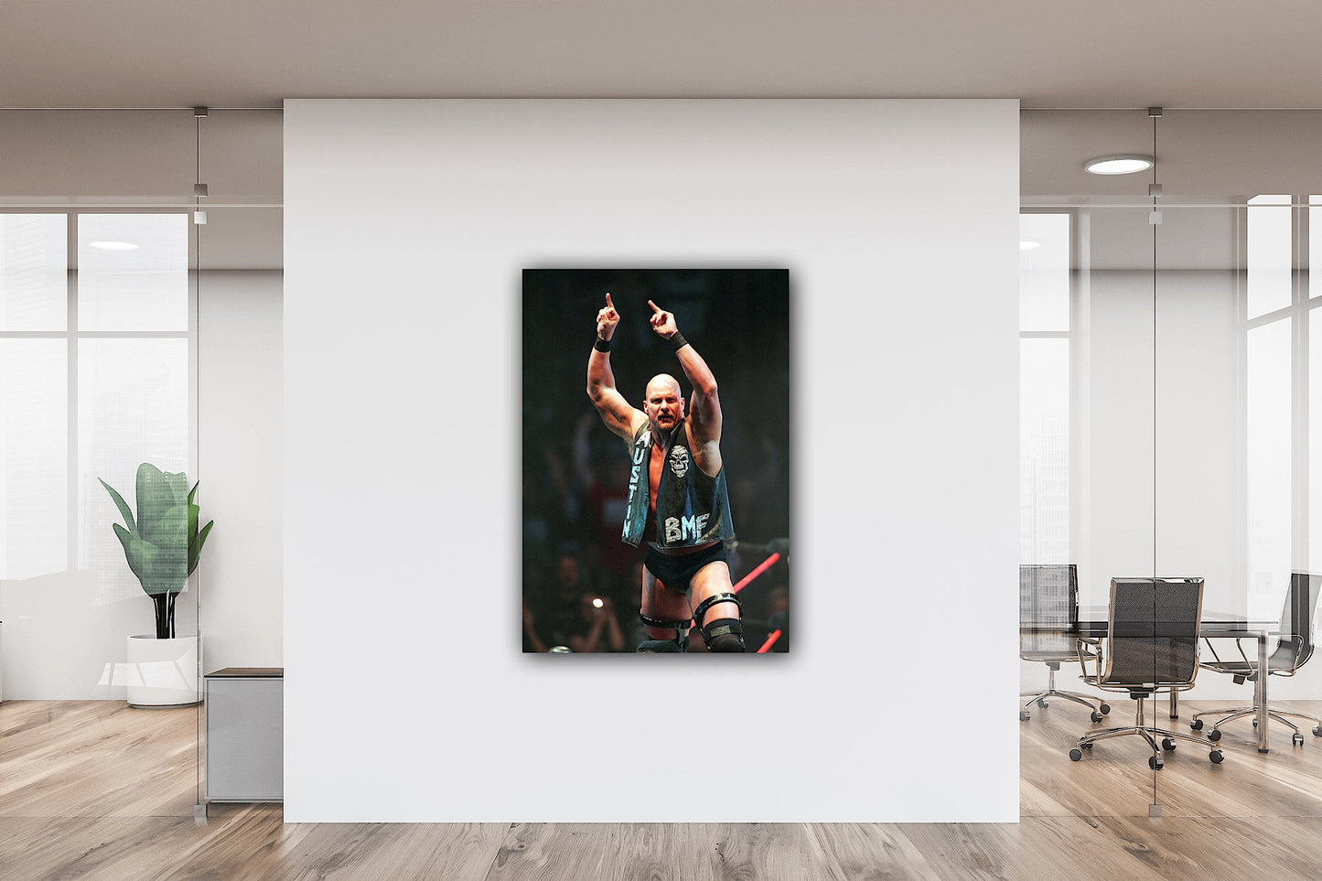 Stone Cold Steve Austin Canvas | Wall Posters | Art Picture Print Modern Family Bedroom Decor Posters