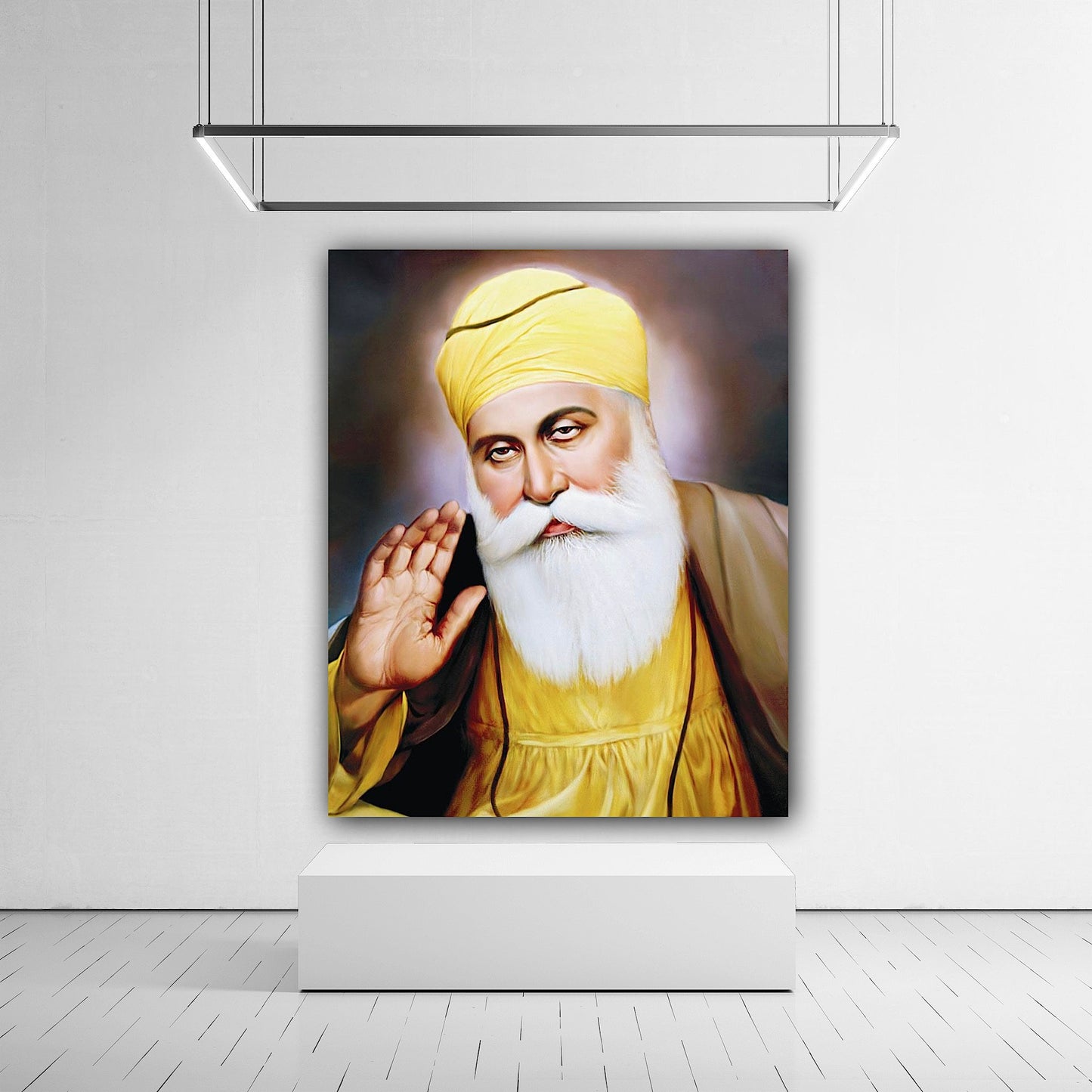 The Founder of Sikhism: Guru Nanak Dev Ji Canvas Wall Art - Inspiration, Unity & Oneness with Waheguru