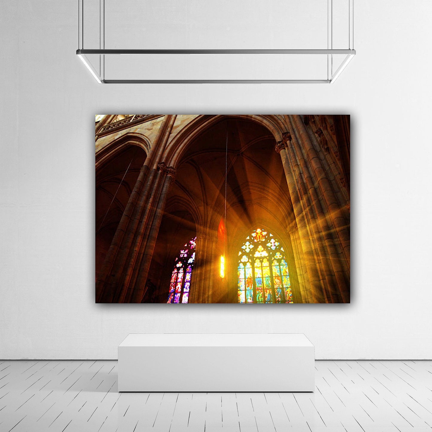 Stained Glass Church Window Canvas