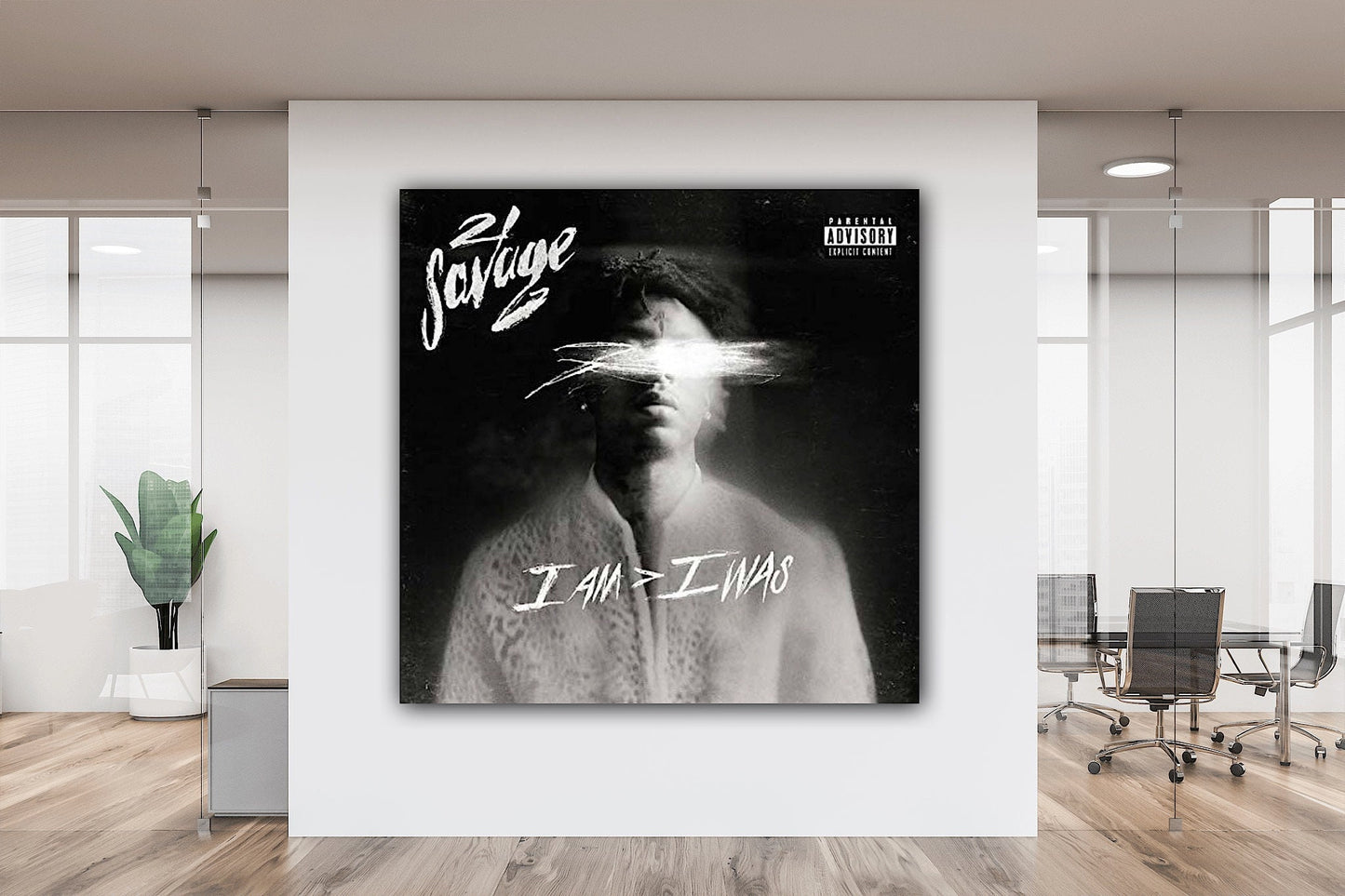 Custom Canvas Prints - Personalize Your Space with 21 Savage 'I Am I Was' Cup for Home Decor