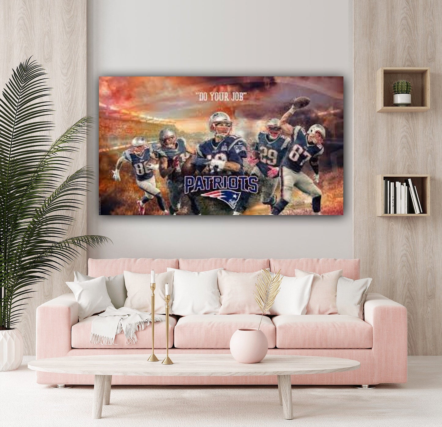 New England Patriots Team Canvas