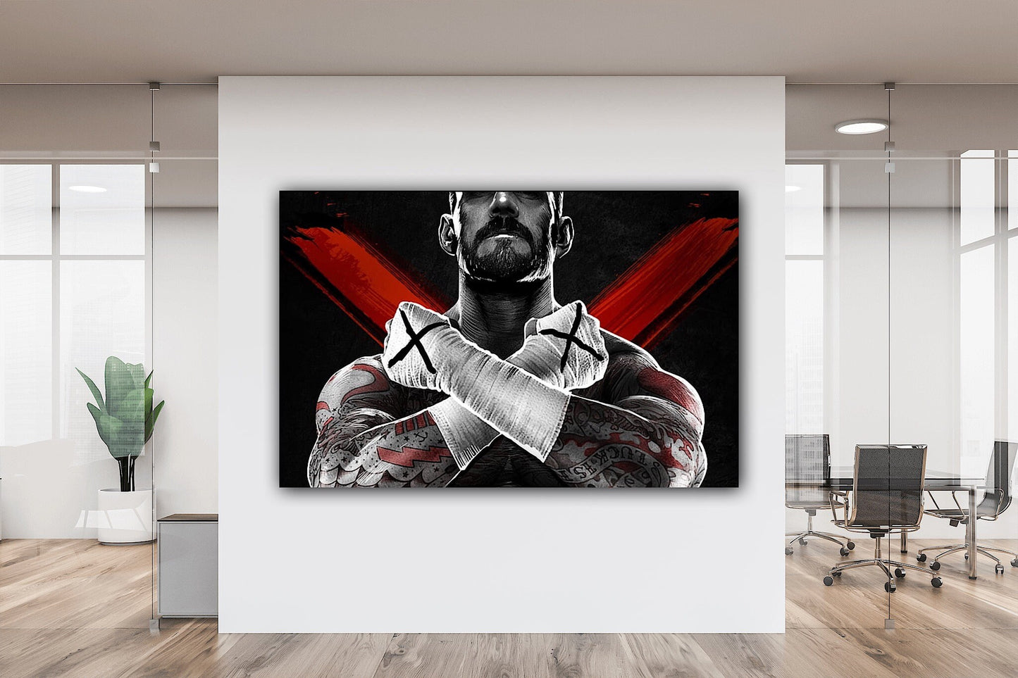 CM Punk Canvas Print - Bring Home the Straight Edge Superstar!