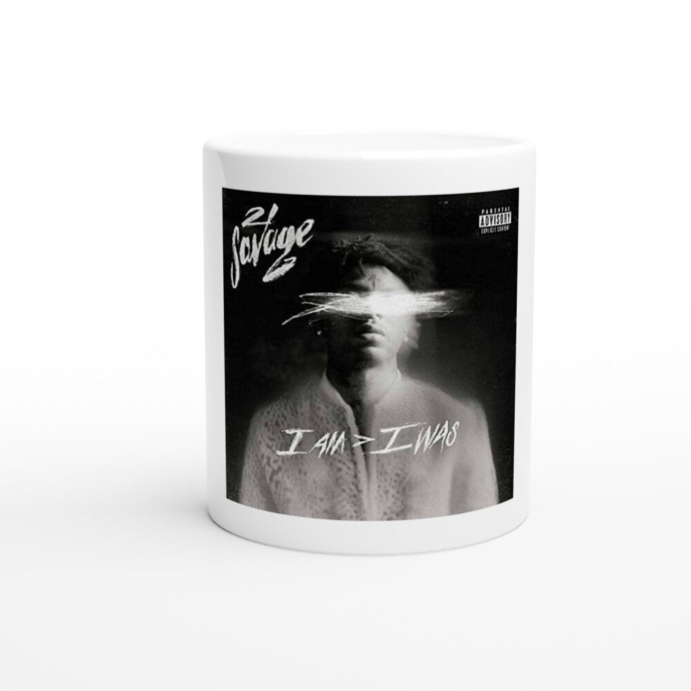 21 Savage 'I Am I Was' Ceramic Mug - Premium Quality, Microwave and Dishwasher Safe