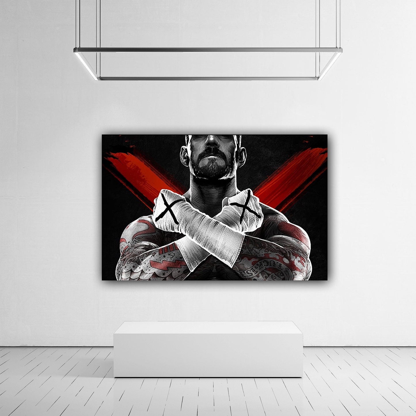 CM Punk Canvas Print - Bring Home the Straight Edge Superstar!