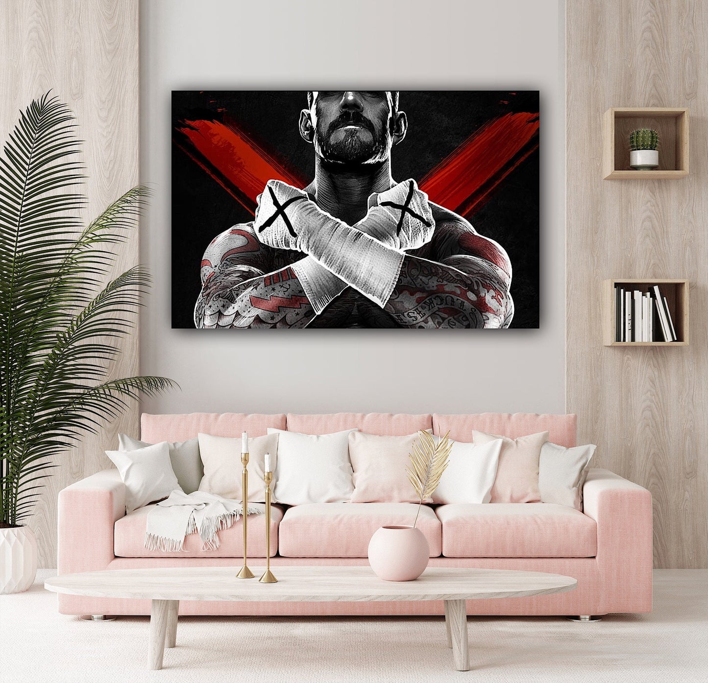CM Punk Canvas Print - Bring Home the Straight Edge Superstar!