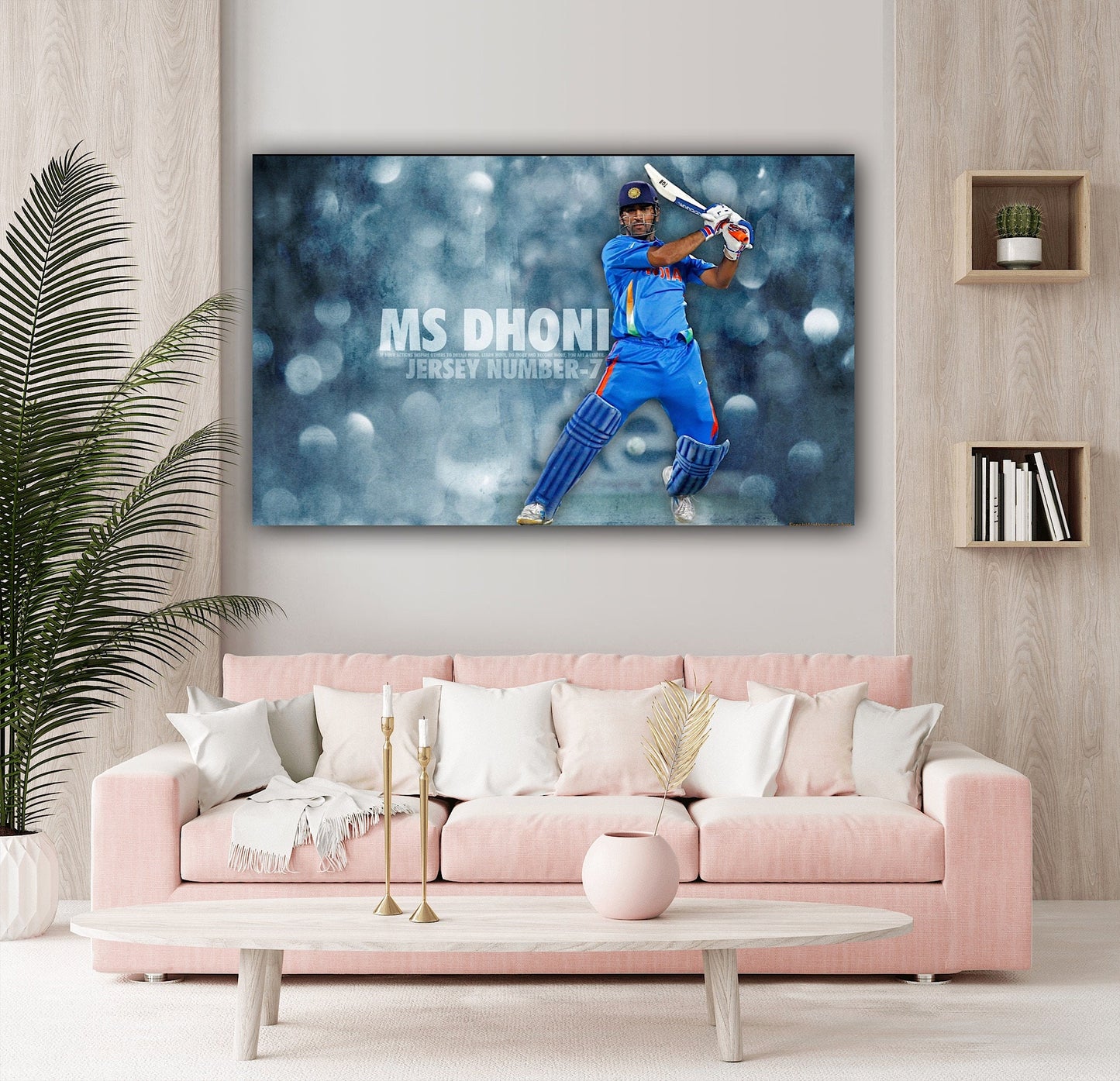 MS Dhoni Canvas: Capturing the Essence of Leadership and Resilience