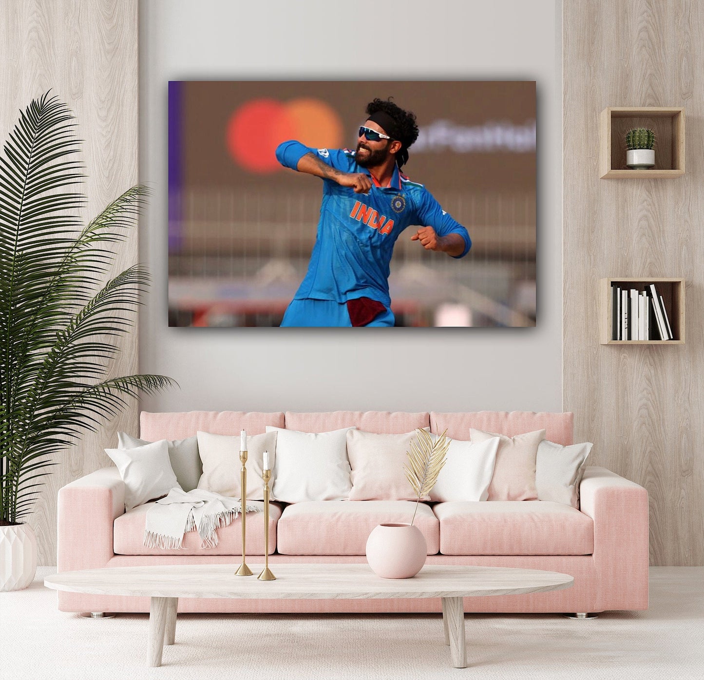 Ravindra Jadeja Canvas: Celebrating Cricket's Dynamic Genius