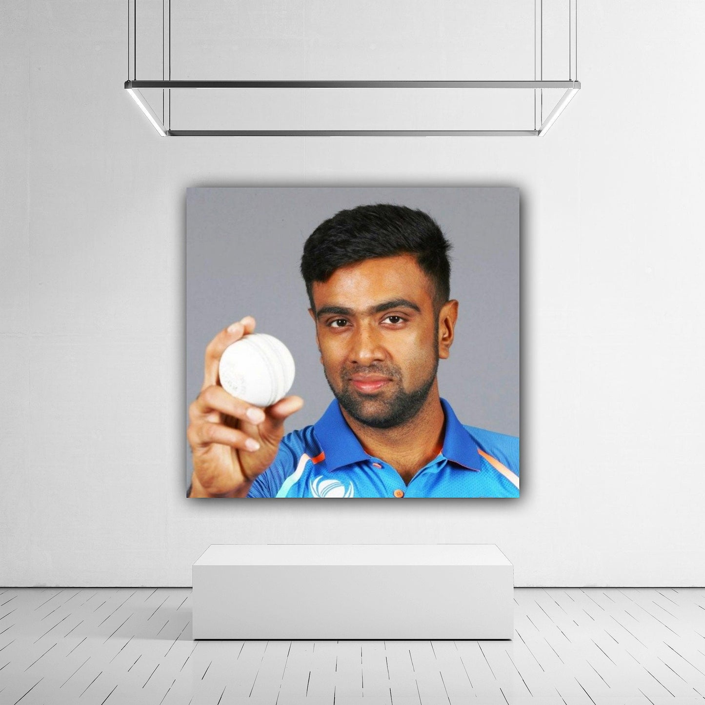 Ravichandran Ashwin Canvas | Printed Framed Canvas Painting for Home Decor | Customized Canvas