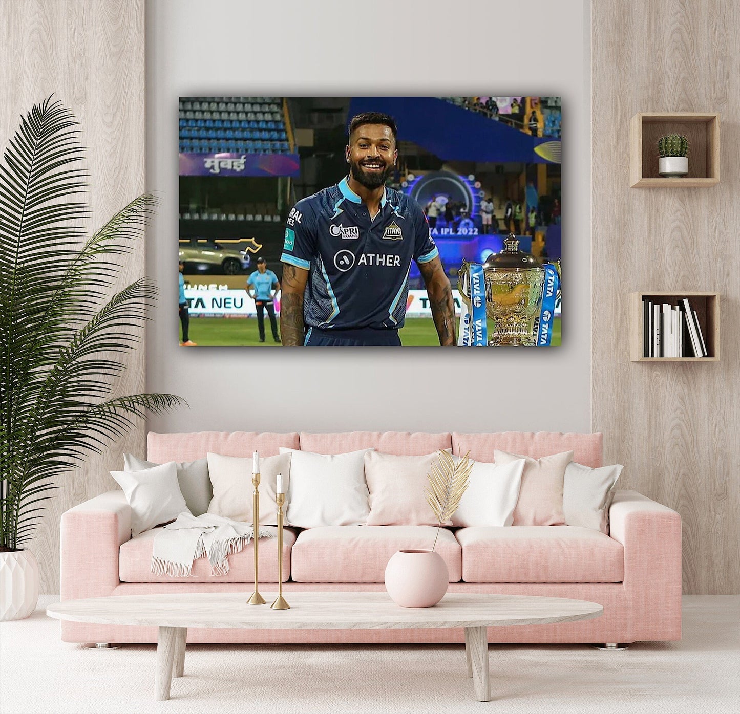 Hardik Pandya Canvas | Printed Framed Canvas Painting for Home Decor | Customized Canvas