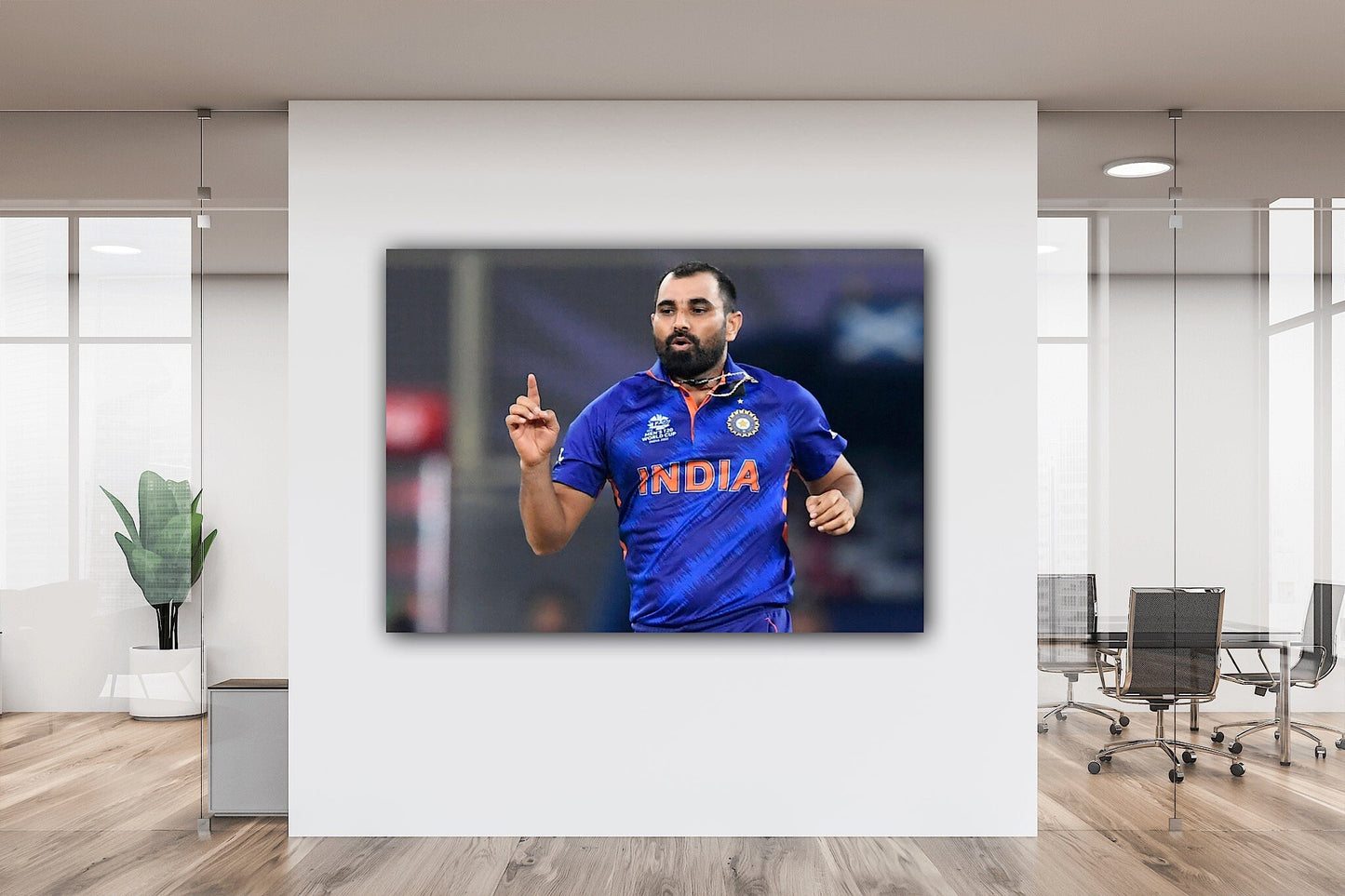 Mohammed Shami Canvas: A Testament to Sporting Valor