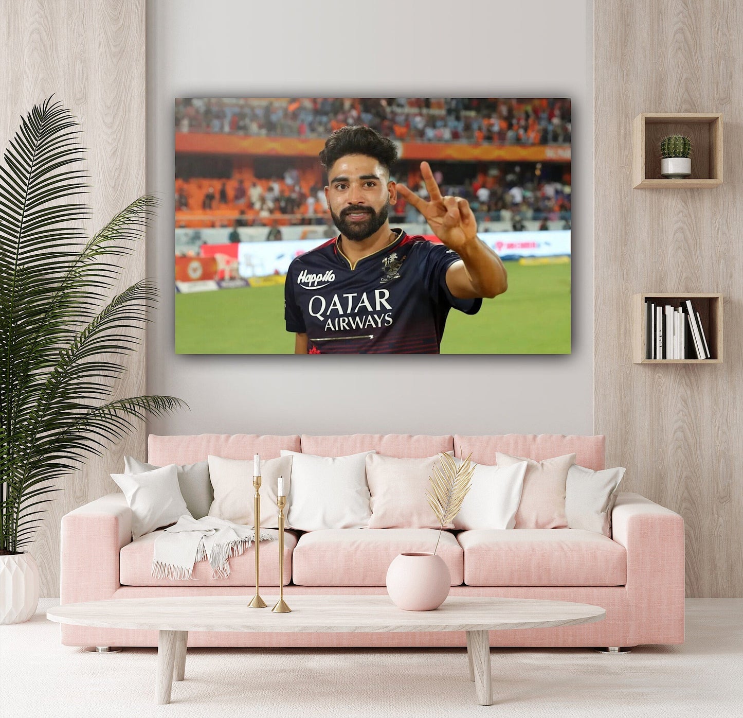 Siraj Cricket Canvas Poster: Celebrate Your Passion for Indian Cricket with a Stunning Art Piece
